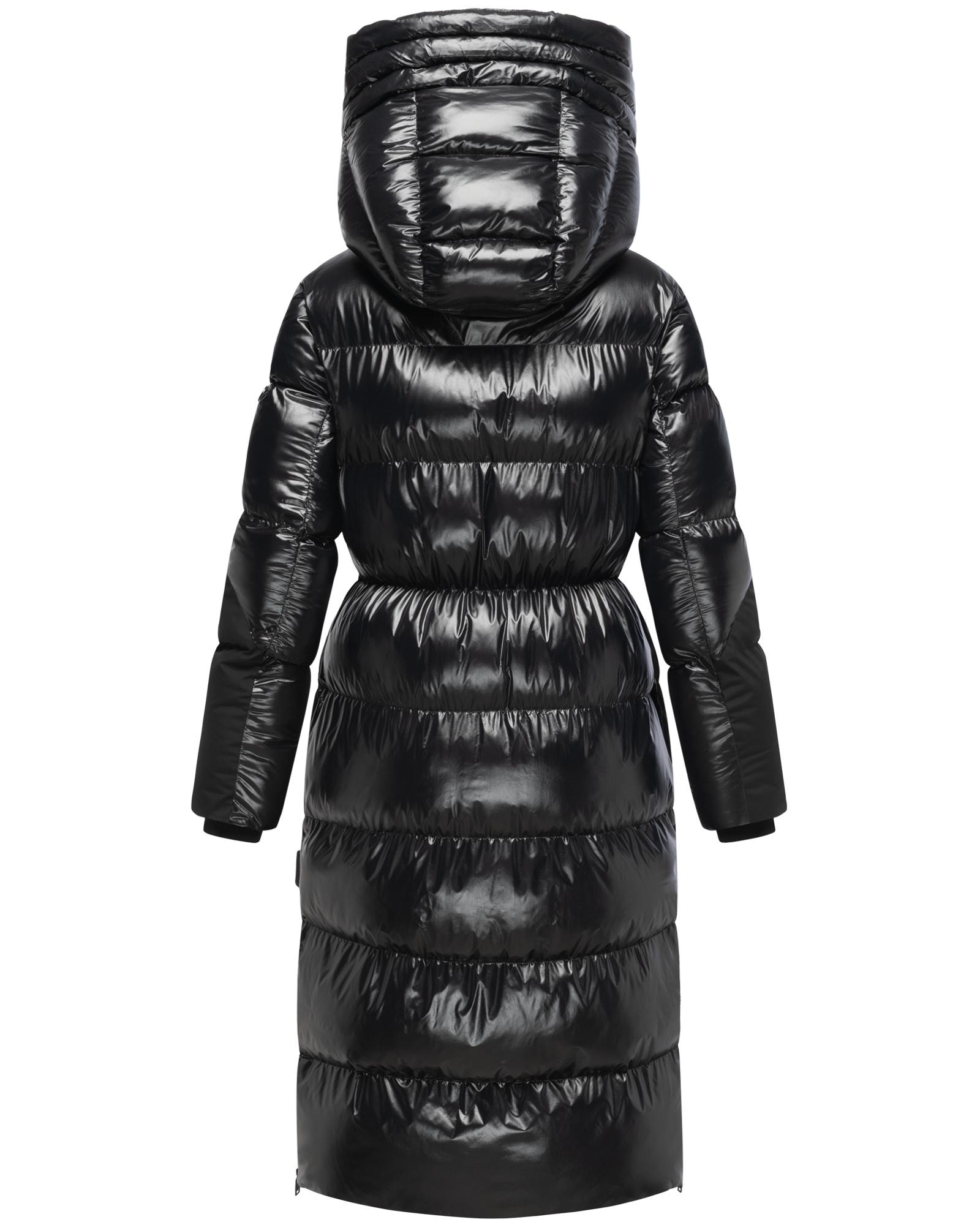 Navahoo Steppmantel »Knusperherz 14«, Langer gesteppter Damen Wintermantel mit Materialmix