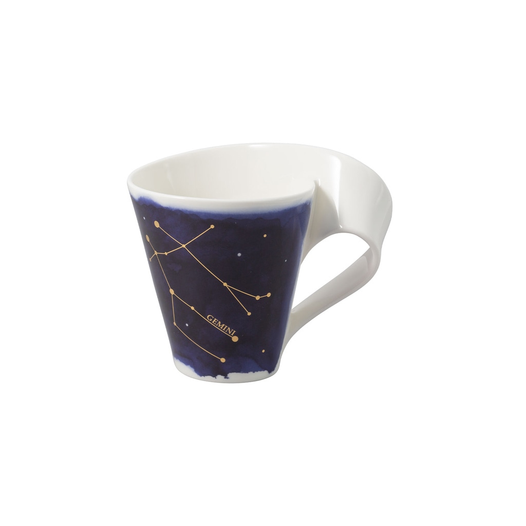 Villeroy & Boch Tasse "Tasse Zwilling NewWave Stars 300 ml weiß-blau" günstig online kaufen
