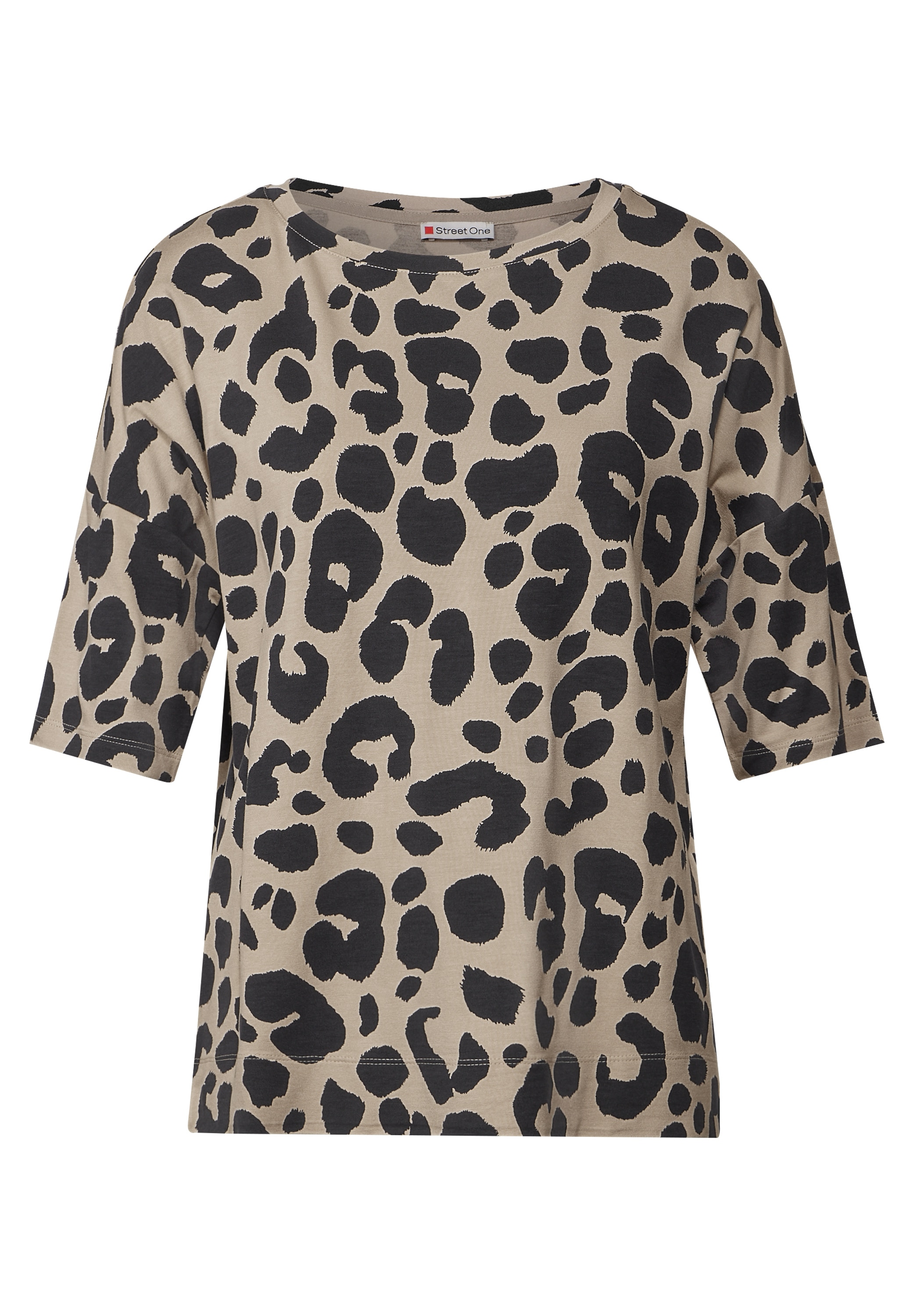 STREET ONE T-Shirt »NEW CRISTA«, im Leo-Look