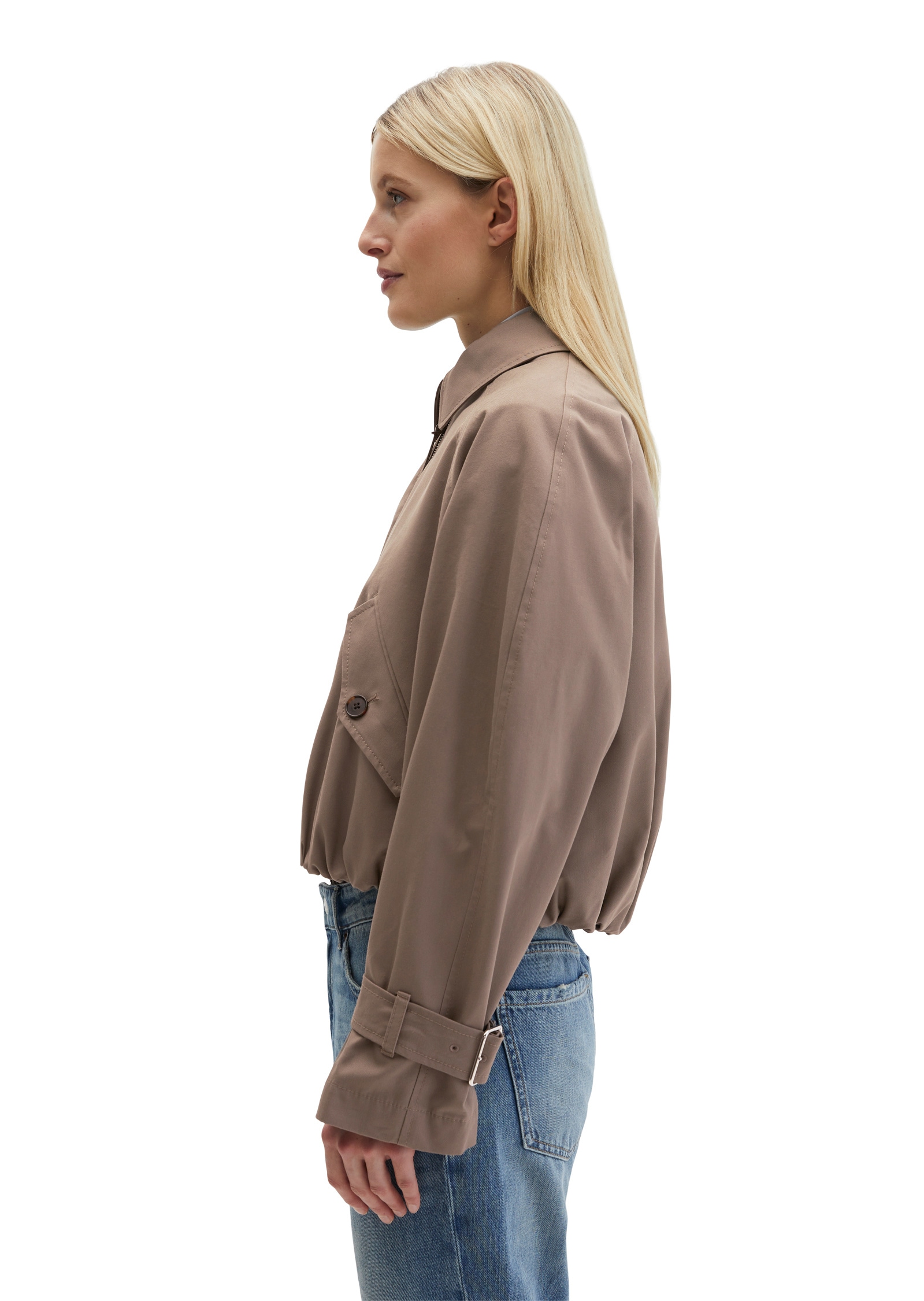 Marc O'Polo Outdoorjacke »aus Organic Cotton-Lyocell-Mix« ohne Kapuze