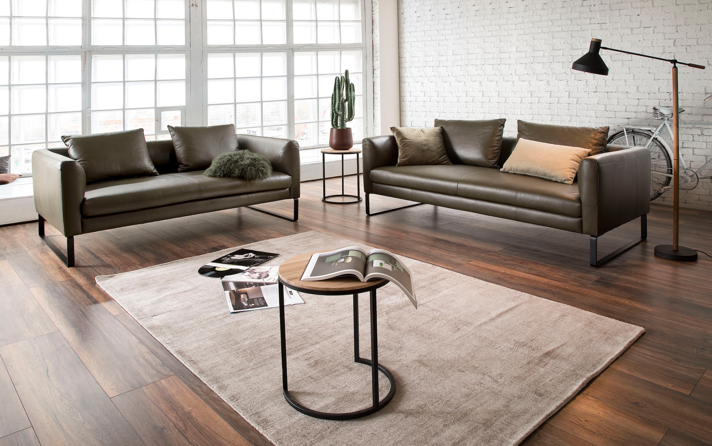 3C Candy 3-Sitzer »Avola Designsofa mit Lederbezug, tolle Verarbeitungsdetails«, bequem und komfortabel
