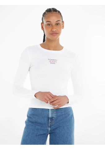 Langarmshirt »Slim Fit Essential Logo Longsleeve Shirt«, mit Logoschriftzug