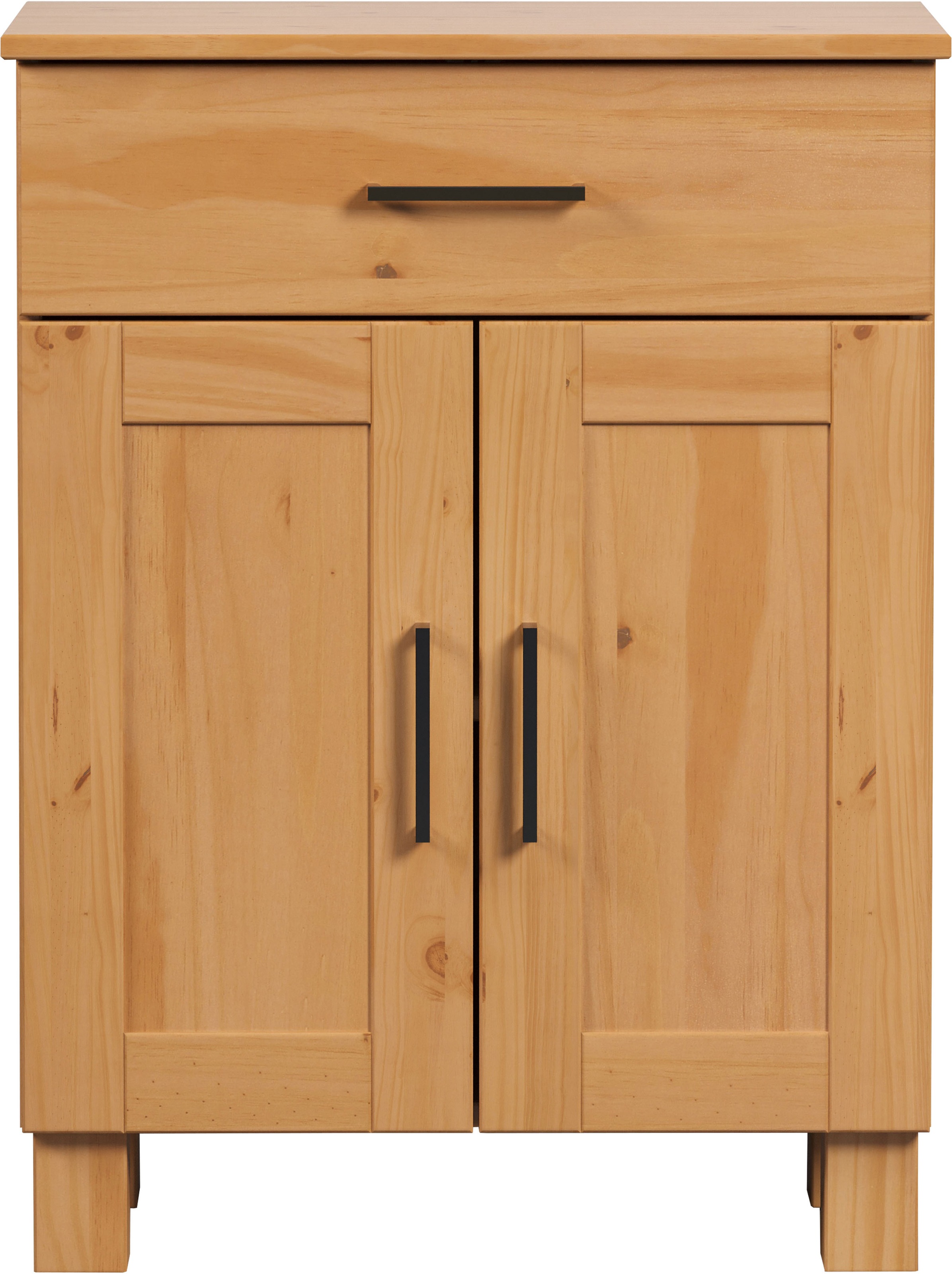welltime Unterschrank »Ulea«, (1 St.), Badkommode aus Massivholz mit breitem Schubfach - (B/T/H) 60/30/80 cm