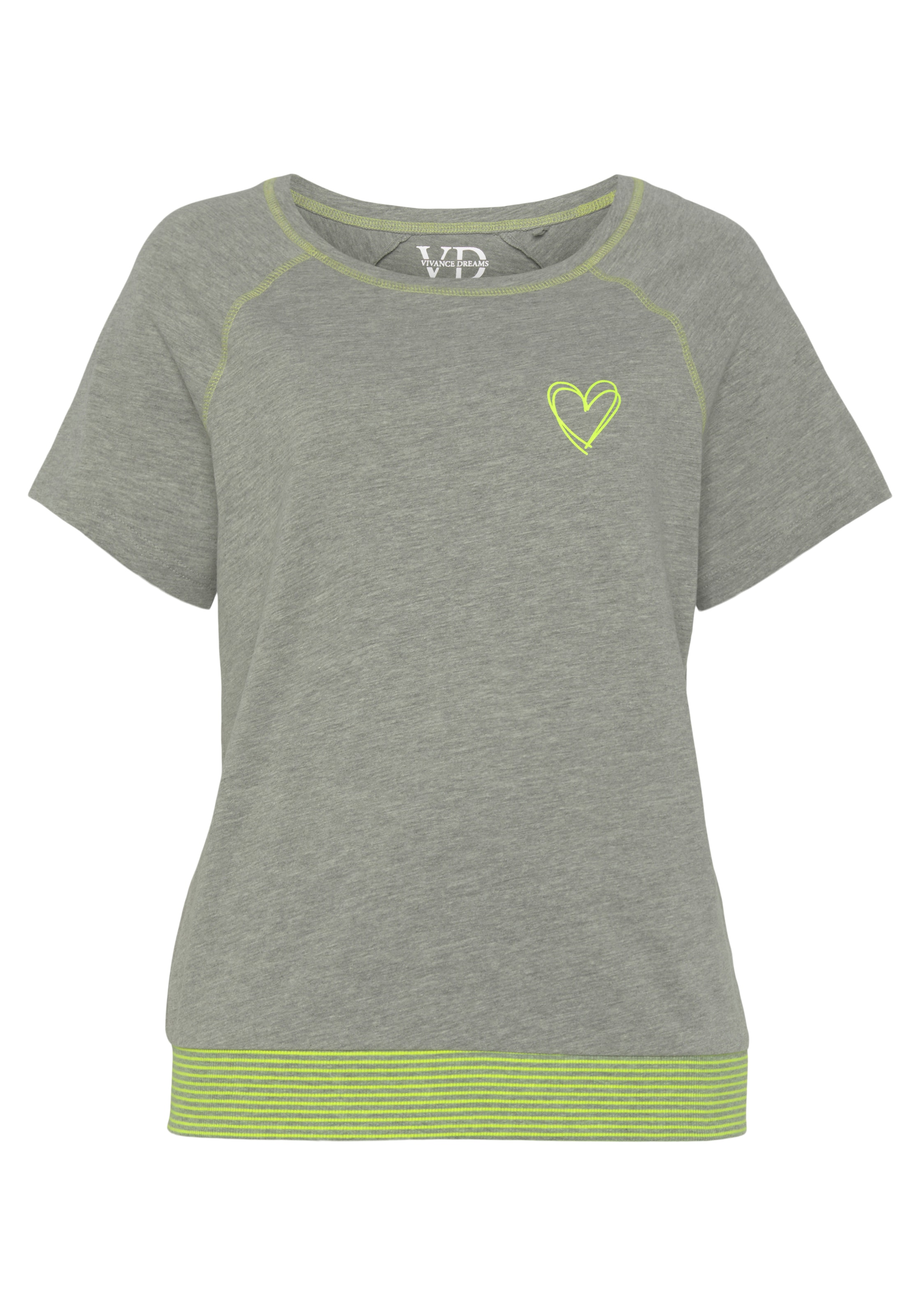Vivance Dreams Shorty, (2 tlg.), mit dekorativen Flatlock-Nähten in Neonfarben