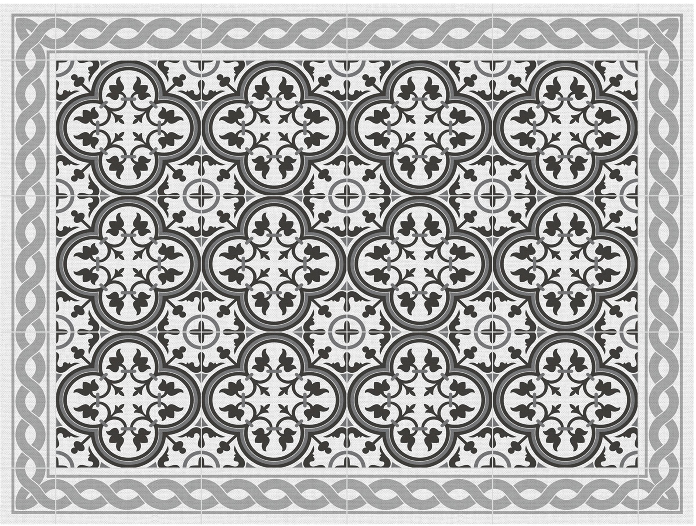 Contento Platzset »Matteo, Tiles, portugese grey«, (Set, 4 St.), für innen  und außen geeignet, wasserabweisend | BAUR