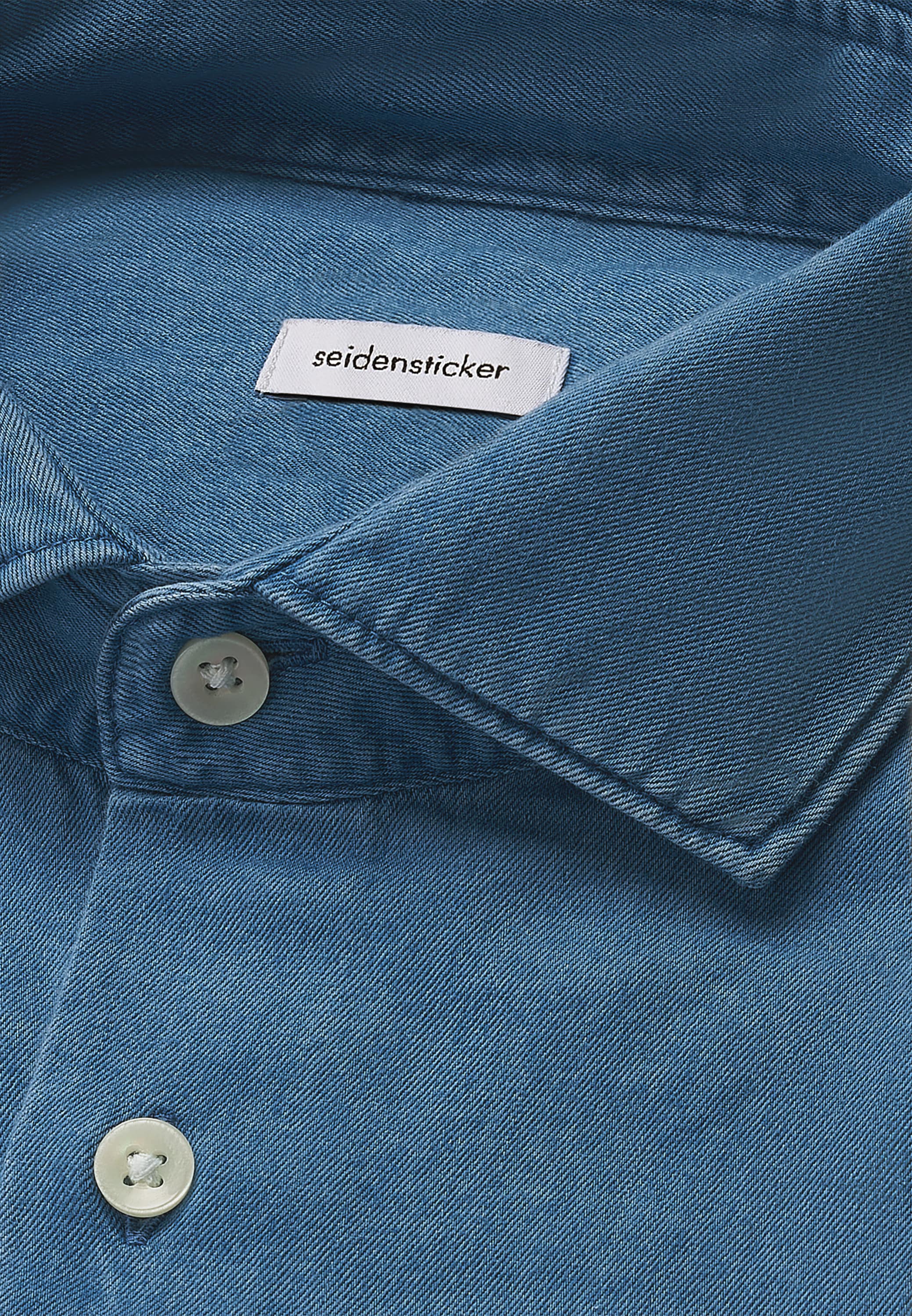 seidenstickerJeanshemd, Regular Kentkragen Denim