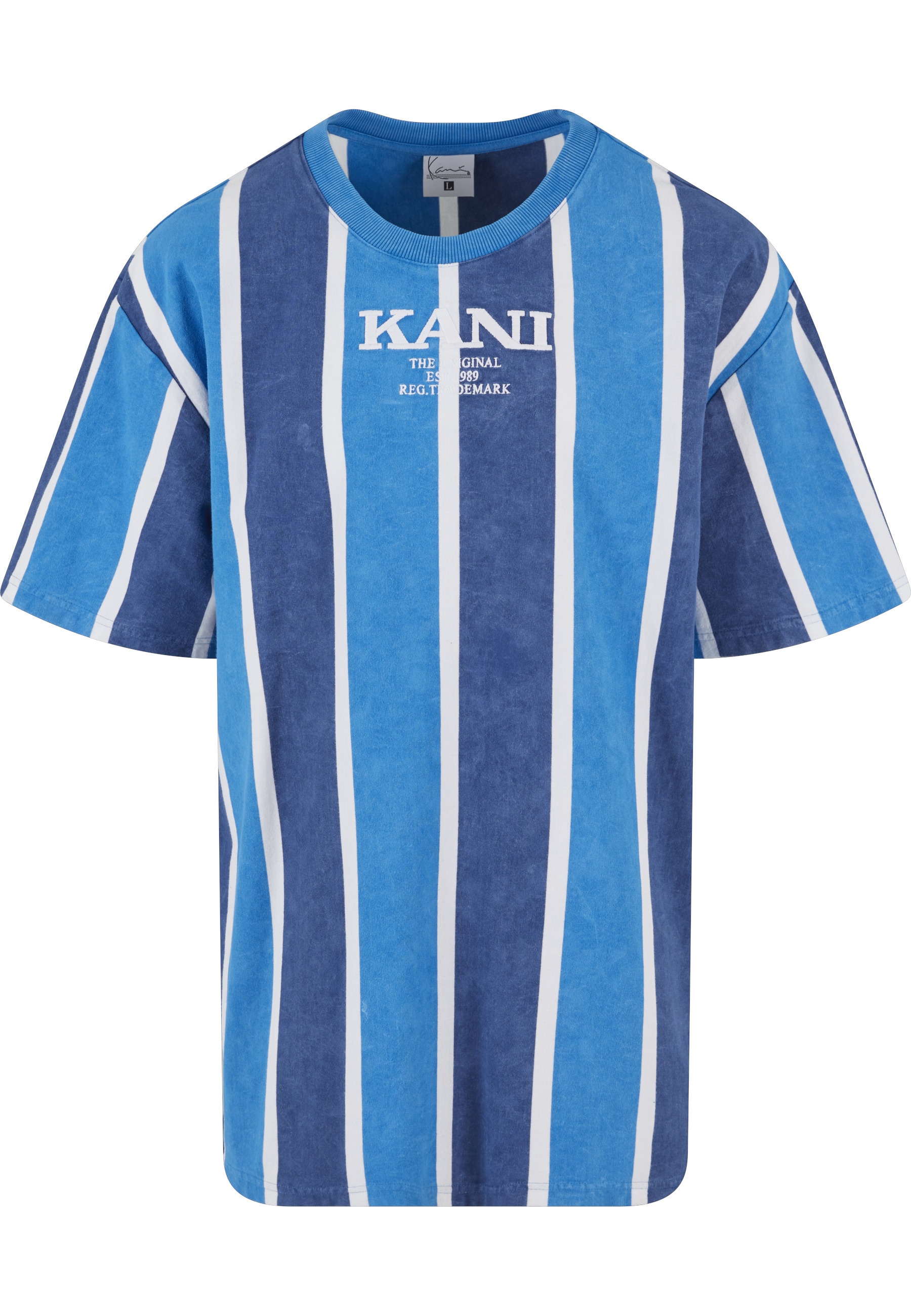 Karl Kani T-Shirt "Karl Kani Herren KM242-005-1 Karl Kani Retro Washed Stripe Tee" 1 Stk.