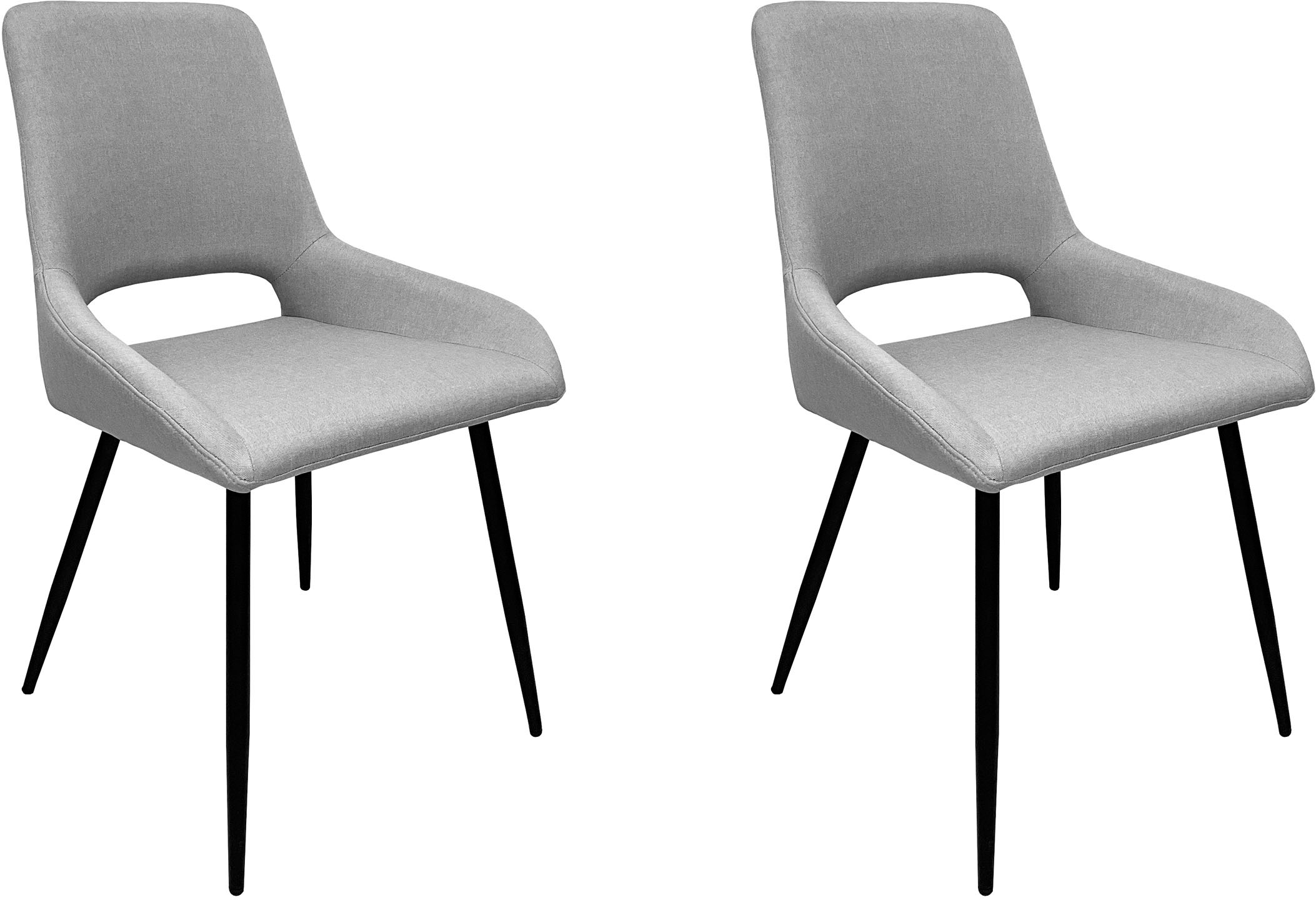 OTTO home Esszimmerstuhl "Derrek" (Set) 2 Stk.pflegeleichter Webstoff, schw günstig online kaufen