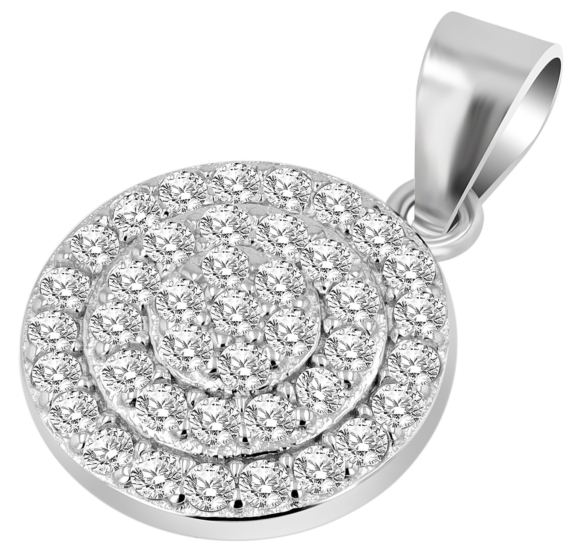 ADELIA ́S Damen Kettenanhänger "Anhänger aus 925 Silber mit Zirkonia", Silber 925 (Sterlingsilber)silber, Silber 925 (Sterlingsilber),