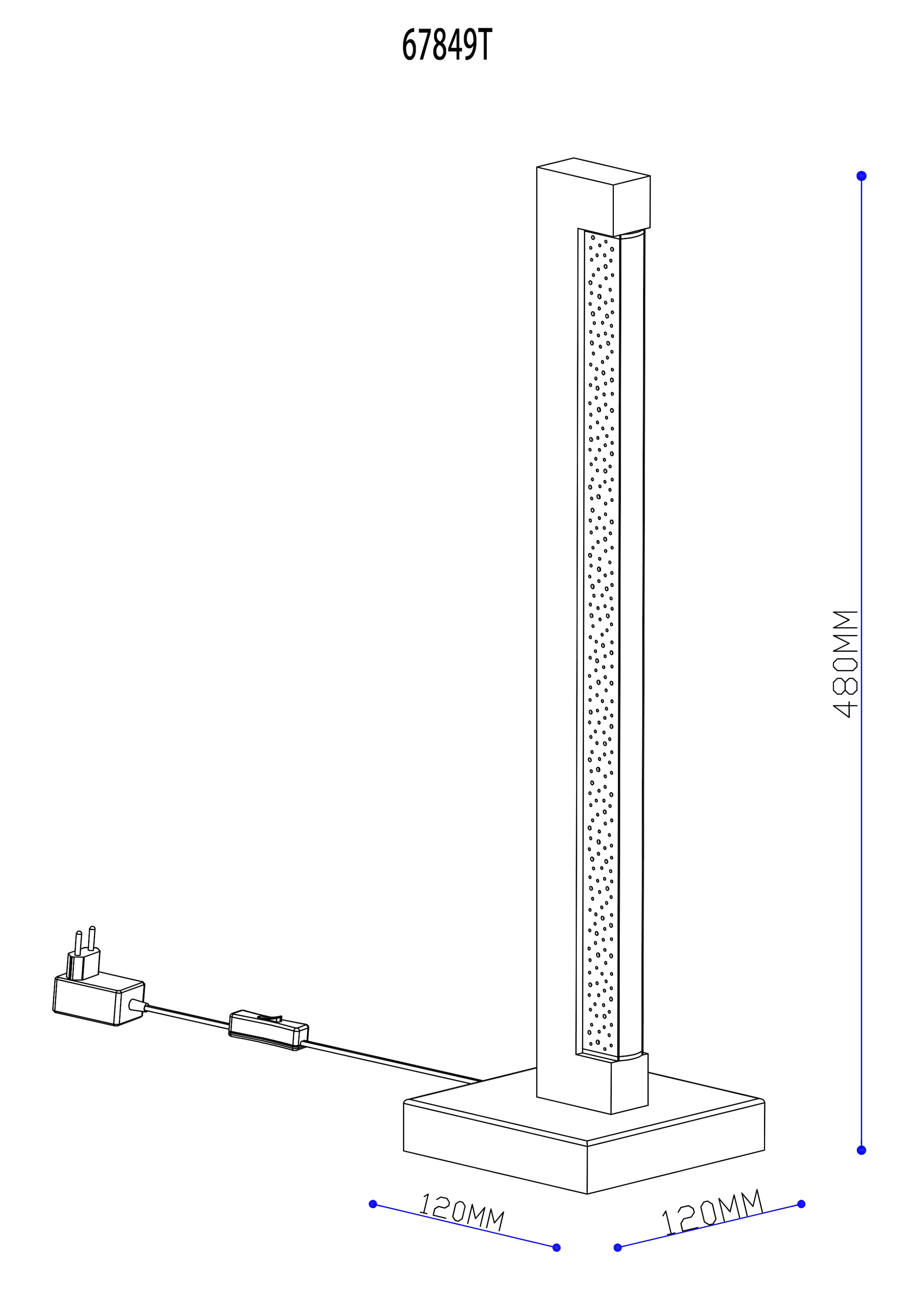 GLOBO LIGHTING Tischleuchte »STARLA« LED-Modul 1 Stk. Warmweiß Tischlampe Nachttischlampe Deko-Tischleuchte Schlafzimmer