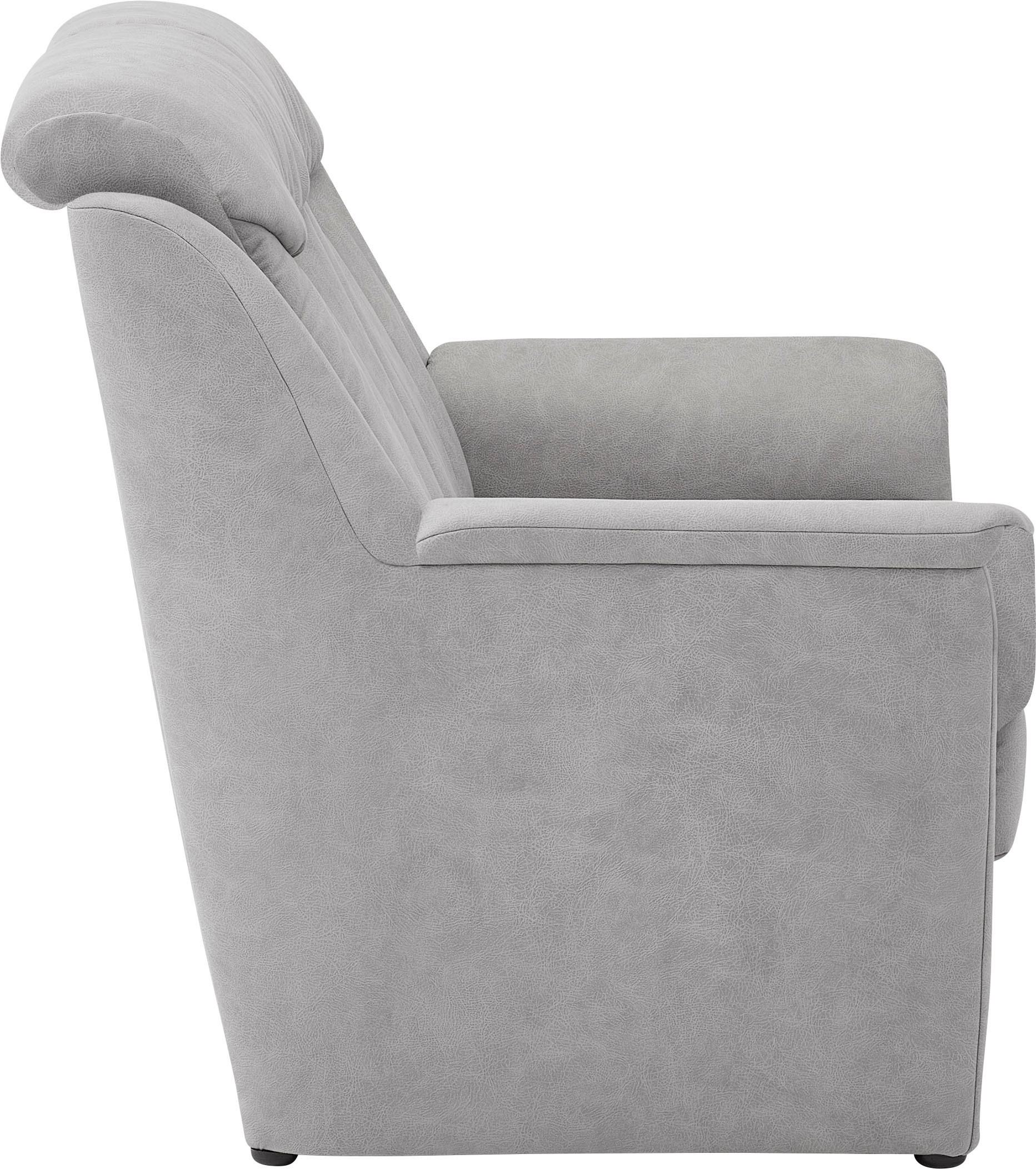 VILLA BECK Polstergarnitur »Lugano«, (Set, 3 tlg.), Kopfteilverstellung, in Sitzhöhe 49 cm, 3-Sitzer und 2x Sessel