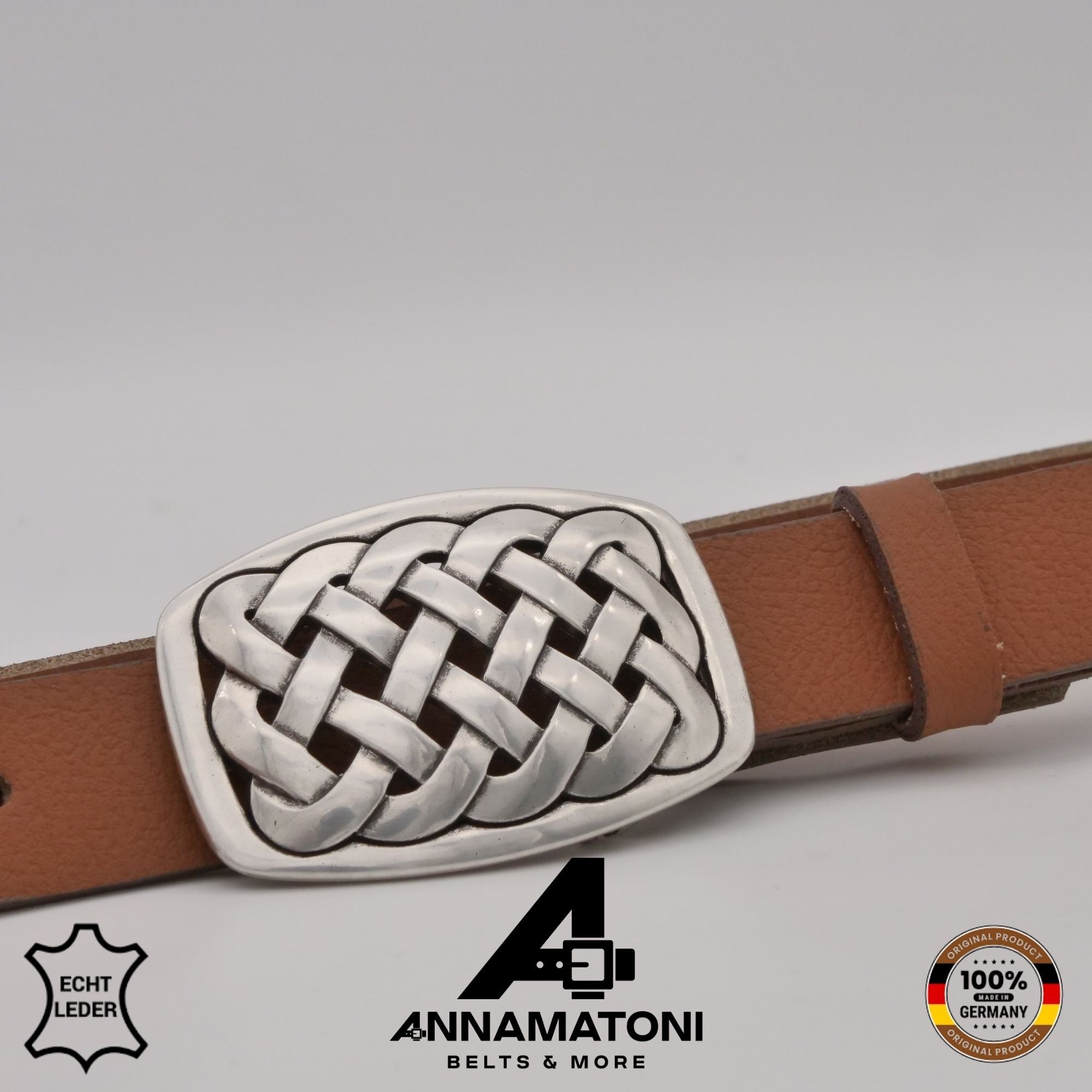 AnnaMatoni Ledergürtel »AnnaMatoni Damen Leder Gürtel 2,5cm Breit echt Leder Gürtel Made«