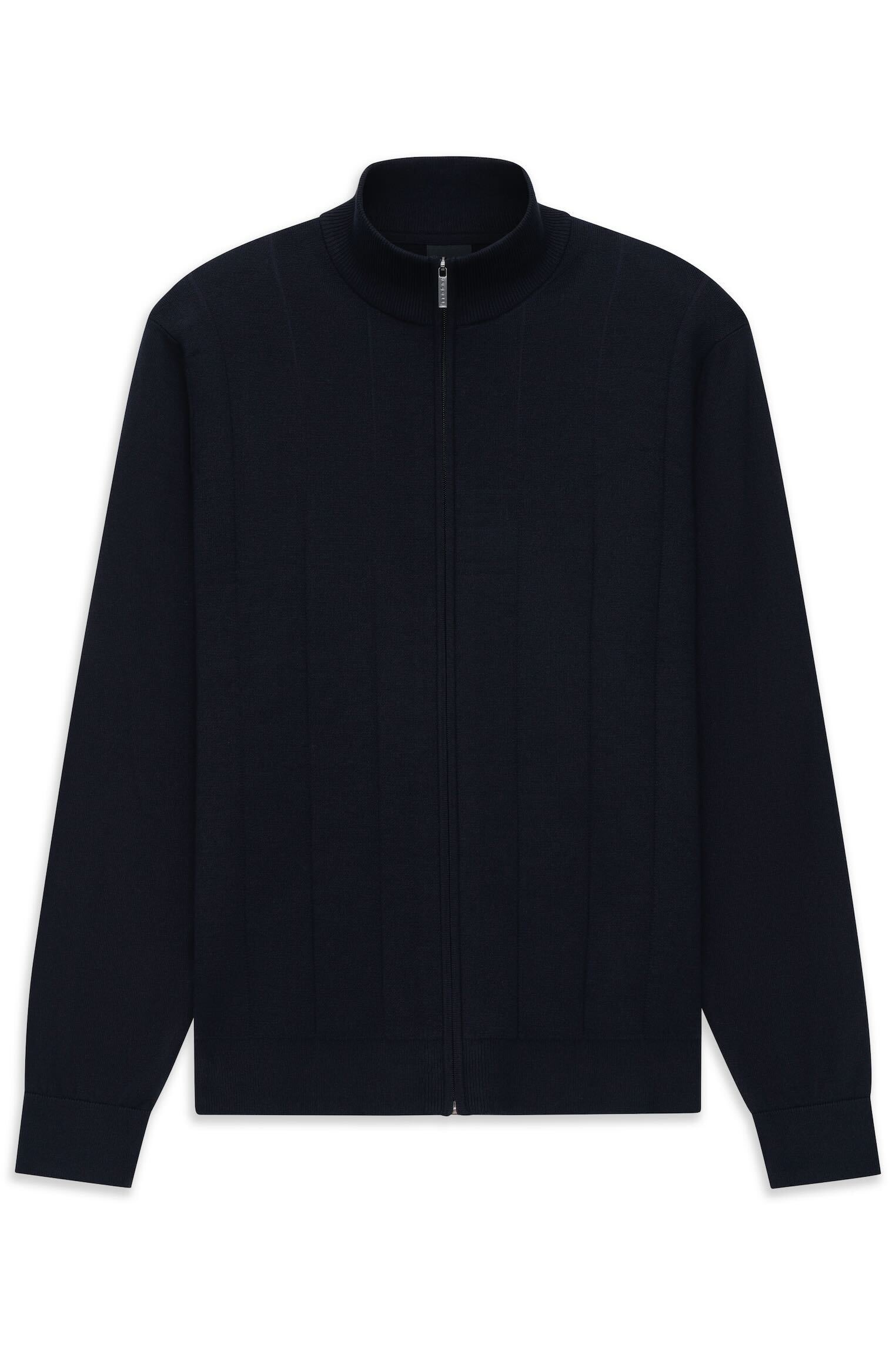 Thumbnail - bugatti Strickjacke "Regular Fit" mit Streifen in 3D-Optik