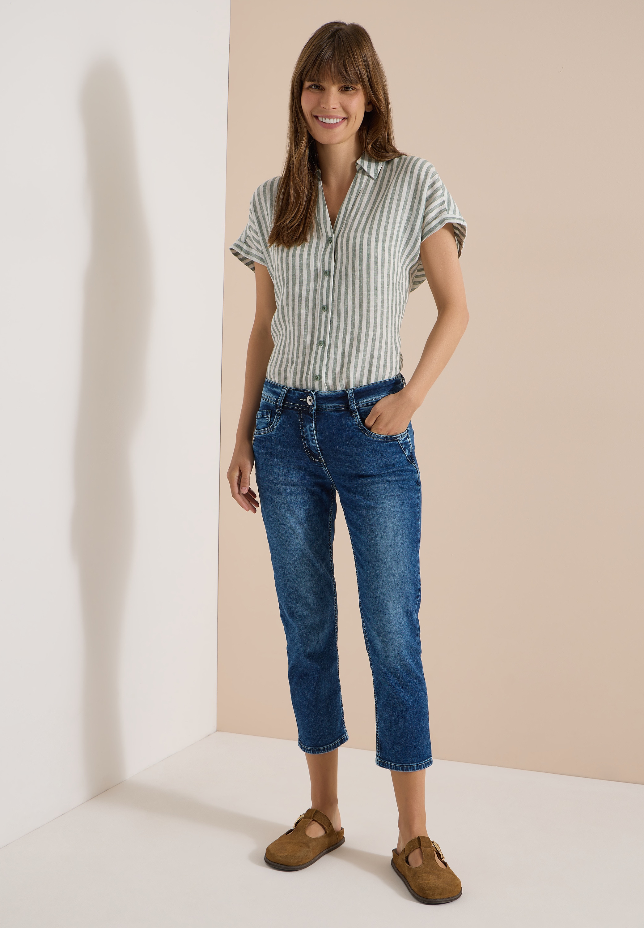 Cecil Comfort-fit-Jeans Middle Waist