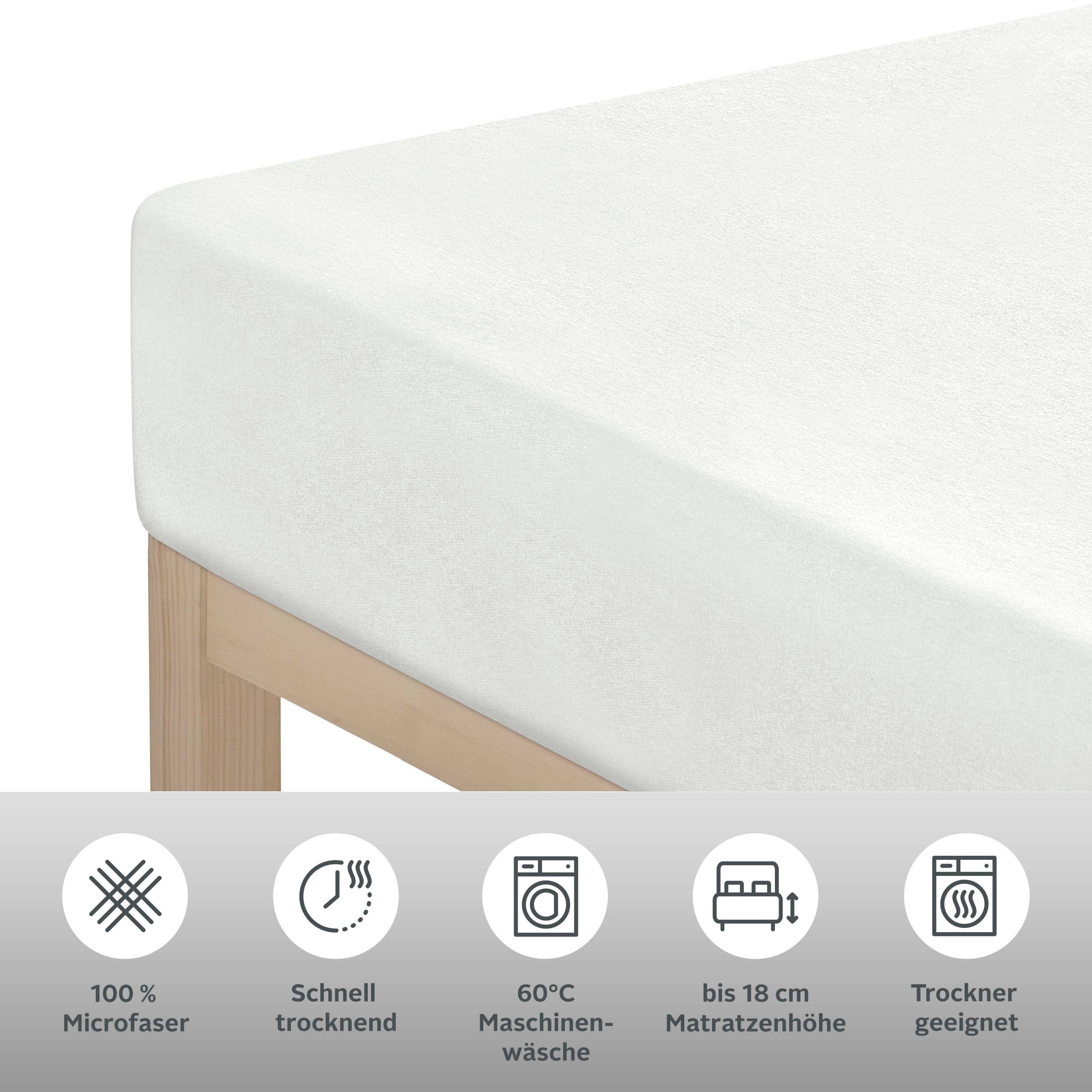 Thumbnail - OTTO home Spannbettlaken "PAPRIKA" Bettlaken, Laken, in zwei Qualitäten: Fleece & Jersey, pflegeleicht