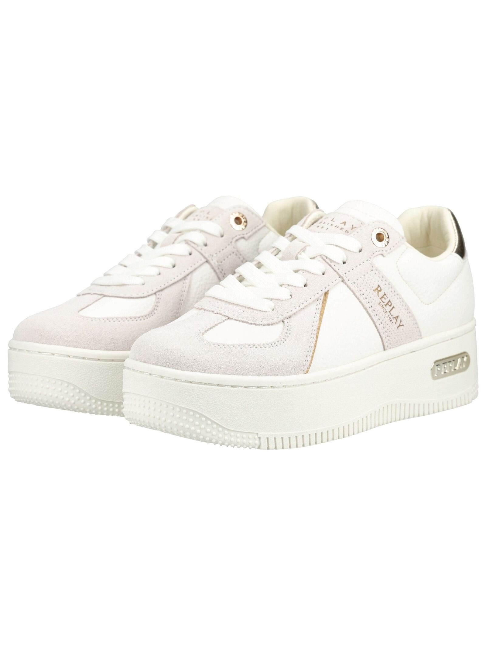 Replay Sneaker Platform Leather White 37 3