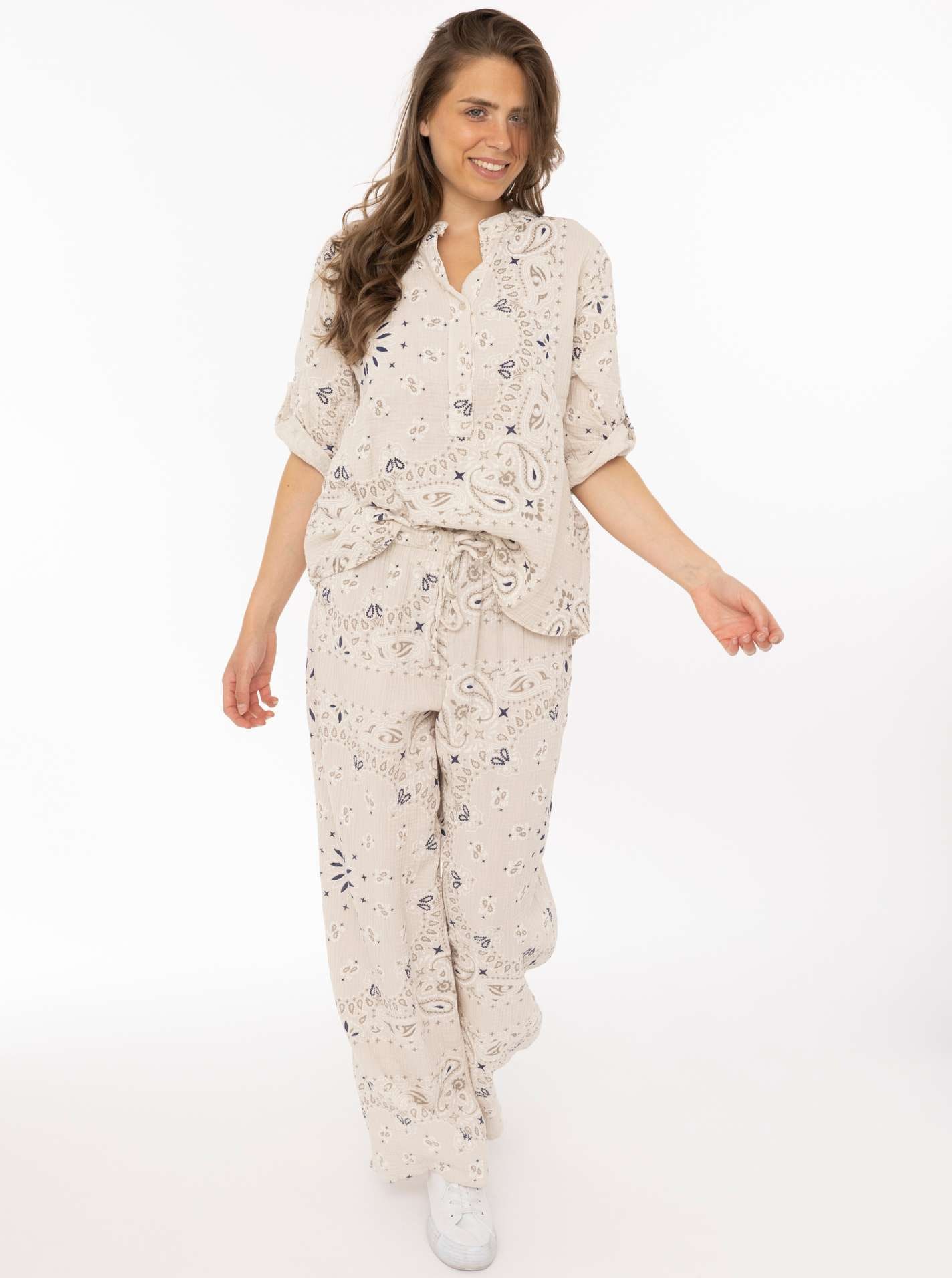 Zwillingsherz Stoffhose »"Paisley Dreams"«  Paisley Muster, elastischer Bund mit Kordel, Musselin