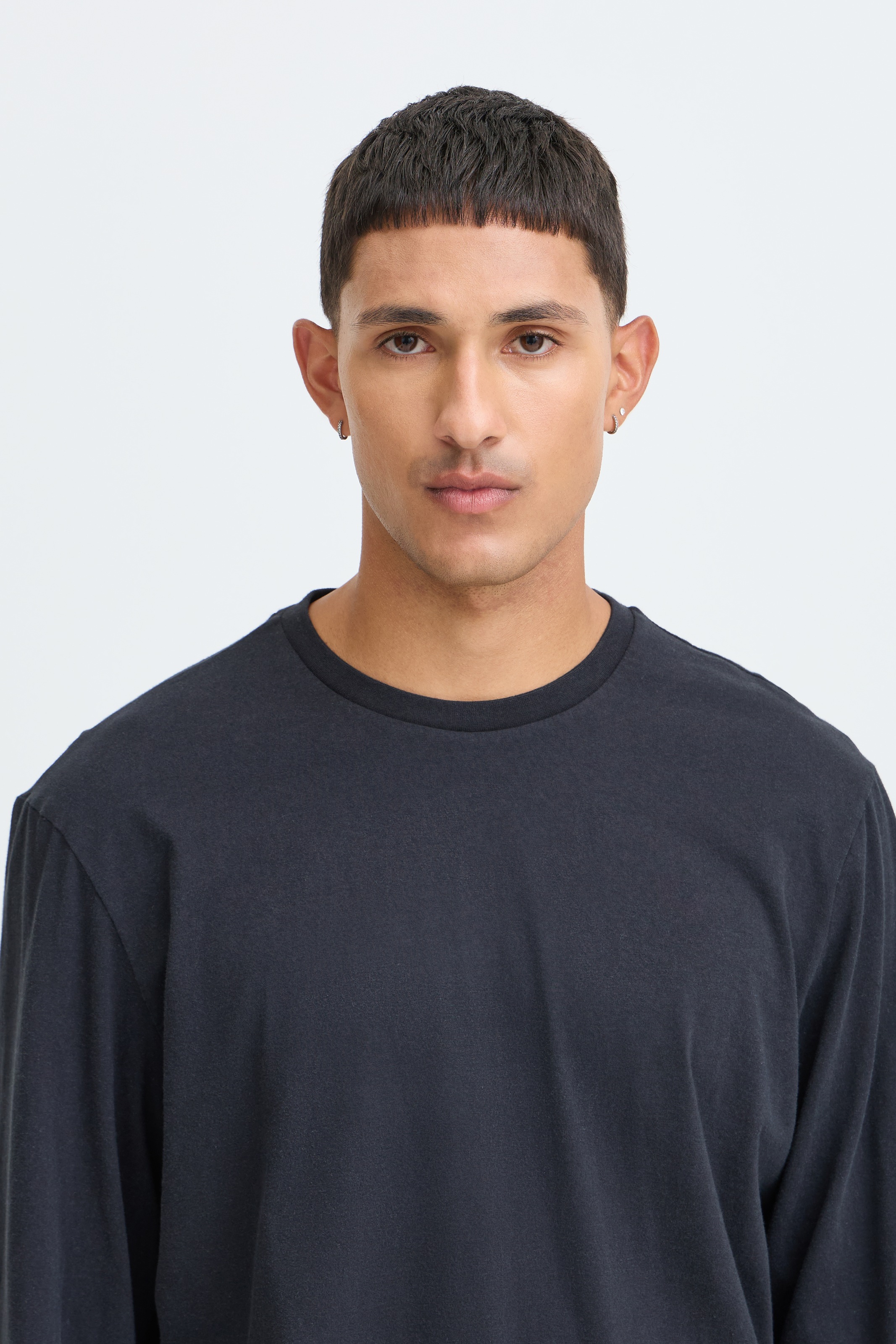 Blend Langarmshirt »BHKONSTANTIN L/S WASH O-NECK« Baumwolle, regular fit