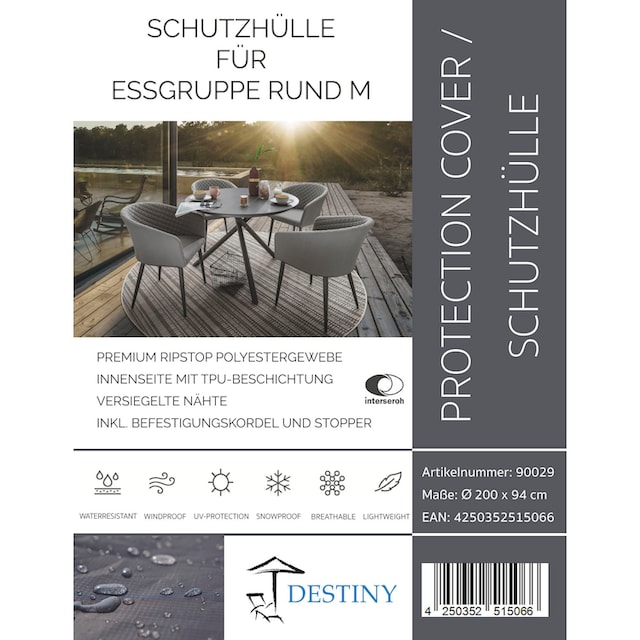 Destiny Gartenmöbel-Schutzhülle, für Sitzgruppe oder Tische Ø 200 cm | BAUR
