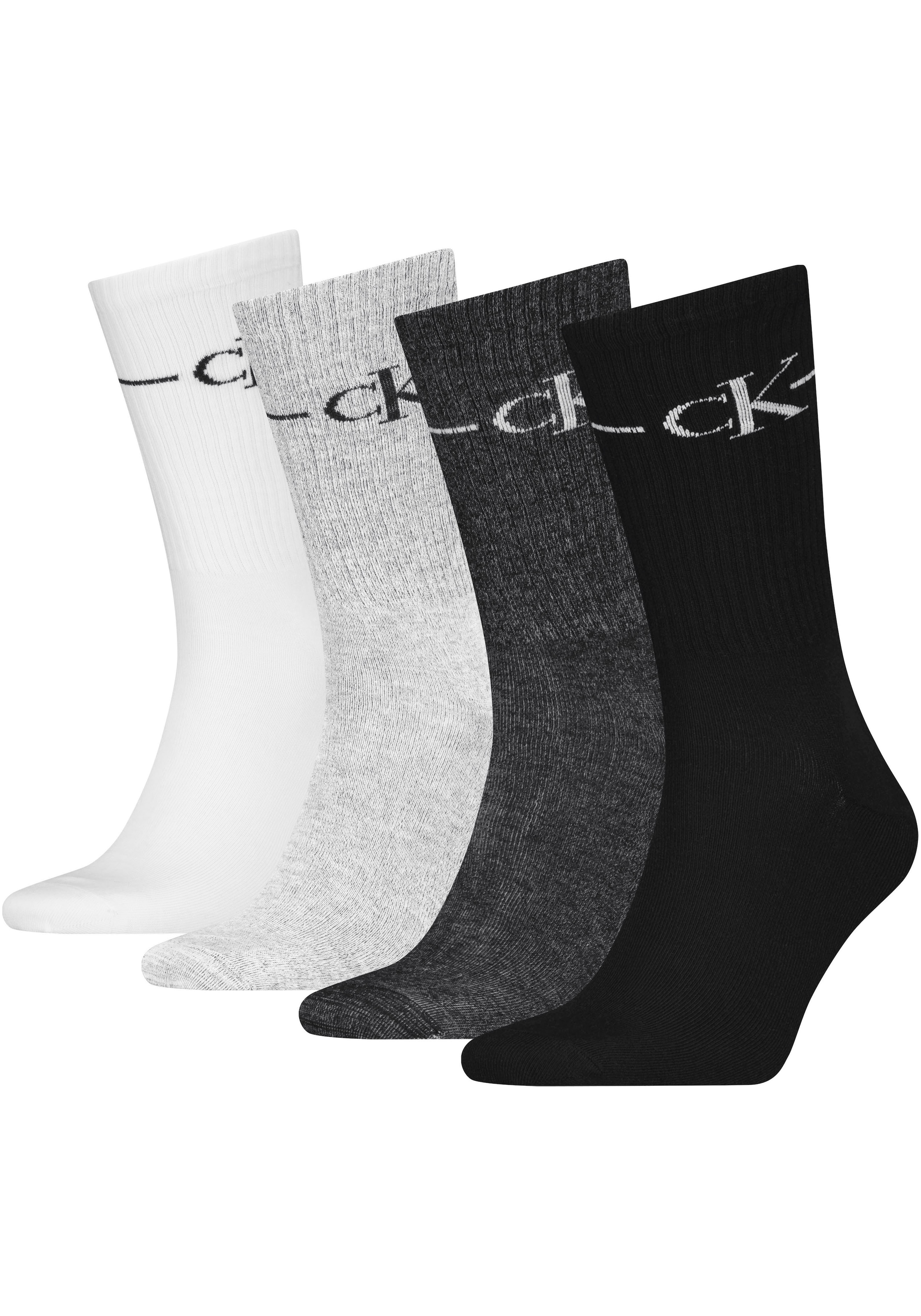 Calvin Klein Jeans Socken, (4 Paar), mit Logostickerei