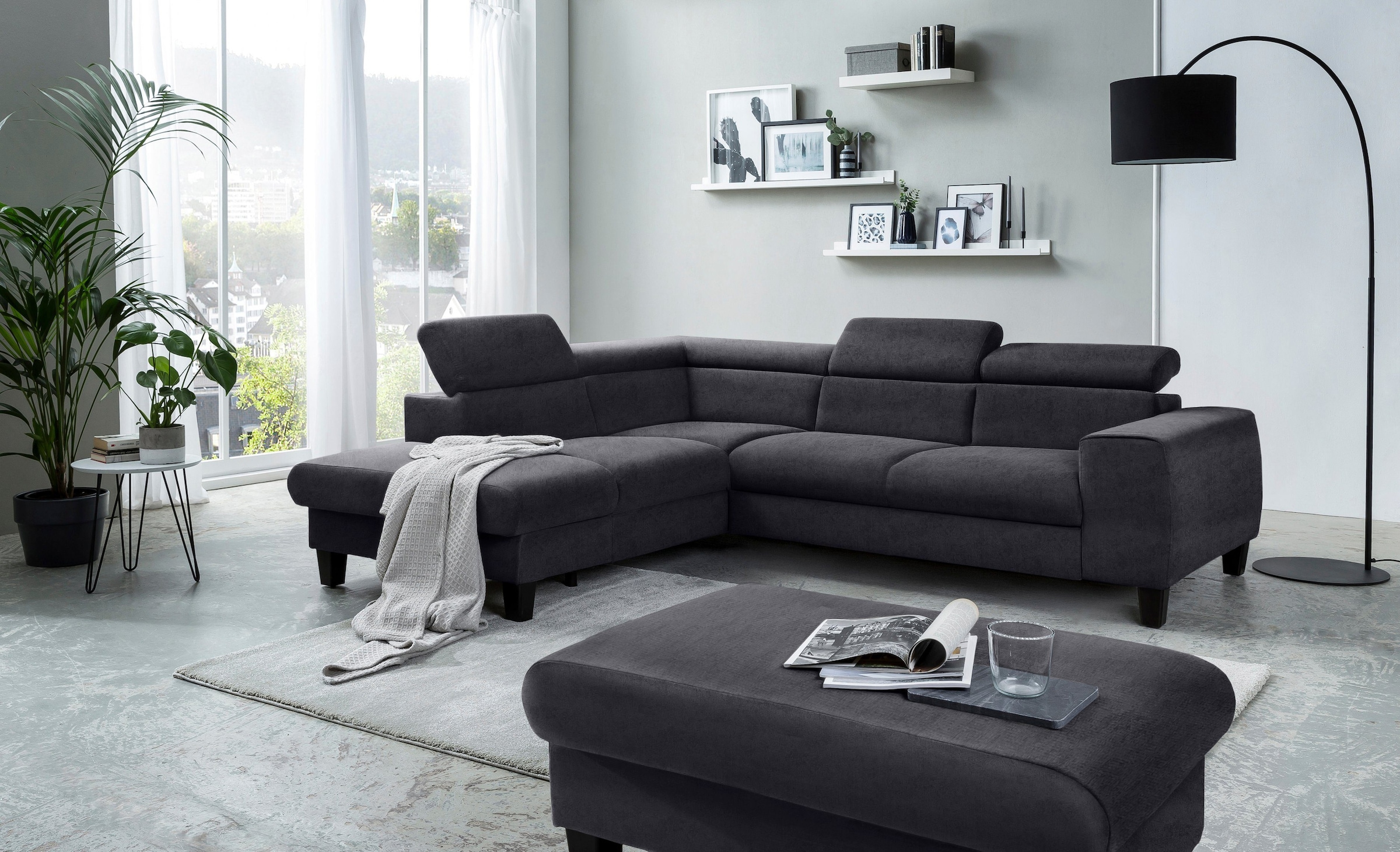 COTTA Polstergarnitur "Morven L-Form", (Set), Set bestehend aus: Ecksofa mi günstig online kaufen