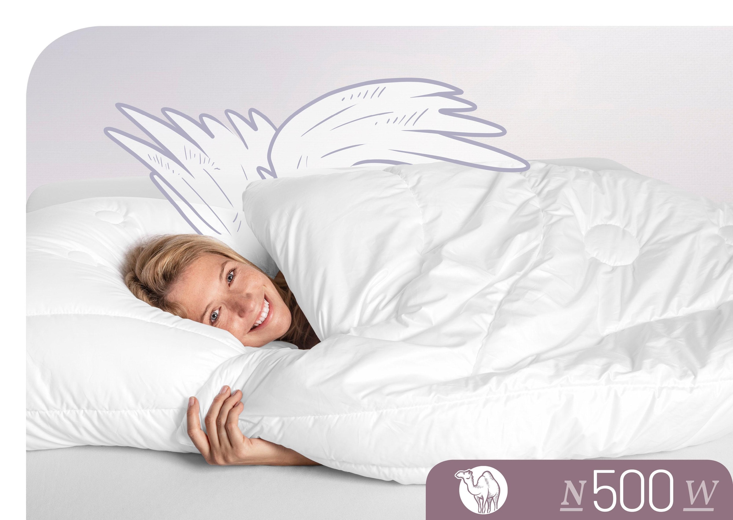 Schlafstil Naturhaarbettdecke »N500«, warm, (1 St.), hergestellt in Deutschland, allergikerfreundlich