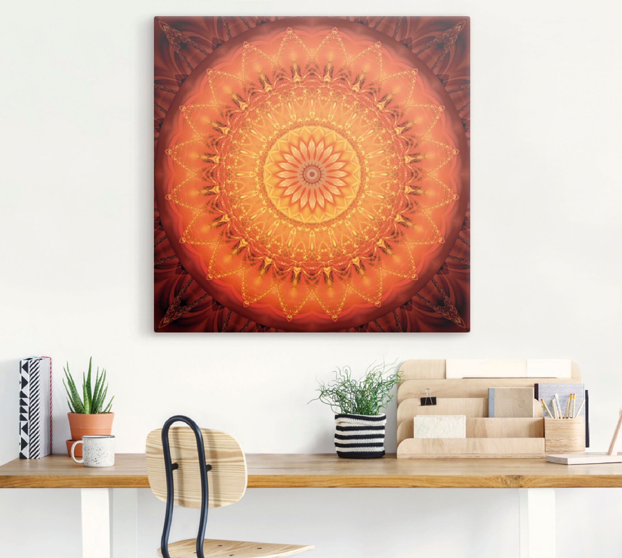 Artland Wandbild »Mandala Energie 1«, Muster, (1 St.), als Leinwandbild, Poster, Wandaufkleber in verschied. Größen