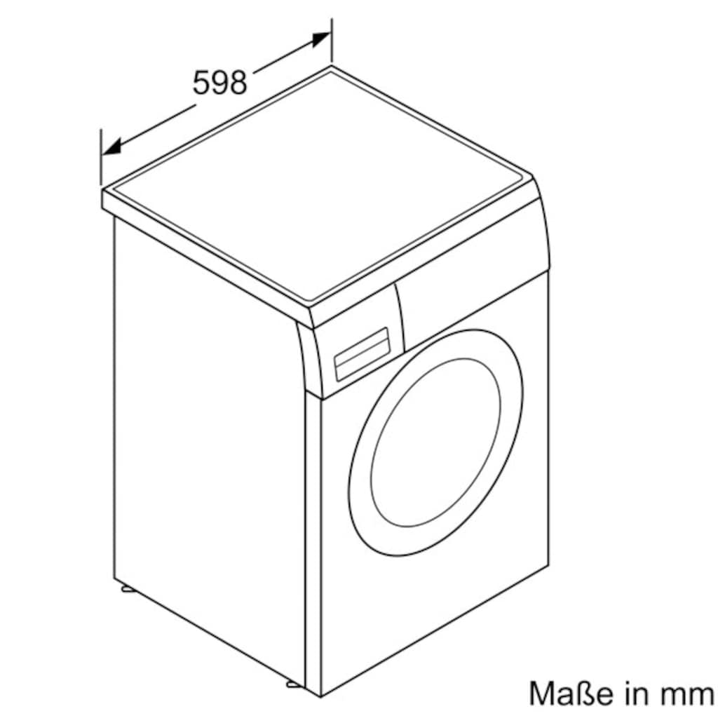 SIEMENS Waschmaschine »WU14UTA8«, iQ500, WU14UTA8, 8 kg, 1400 U/min, unterbaufähig