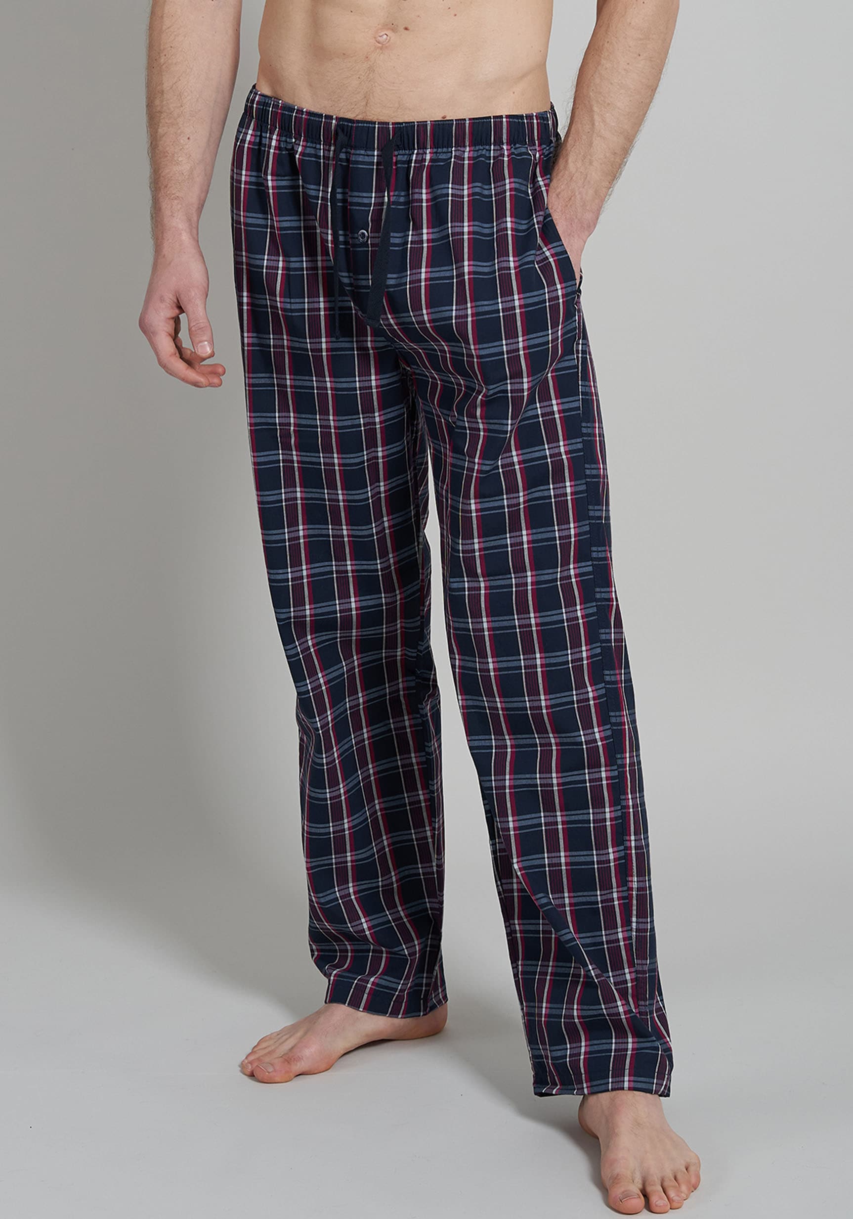 GÖTZBURG Pyjamahose "Clubhouse", Baumwolle, Seitentaschen, bequem, feuchtig günstig online kaufen
