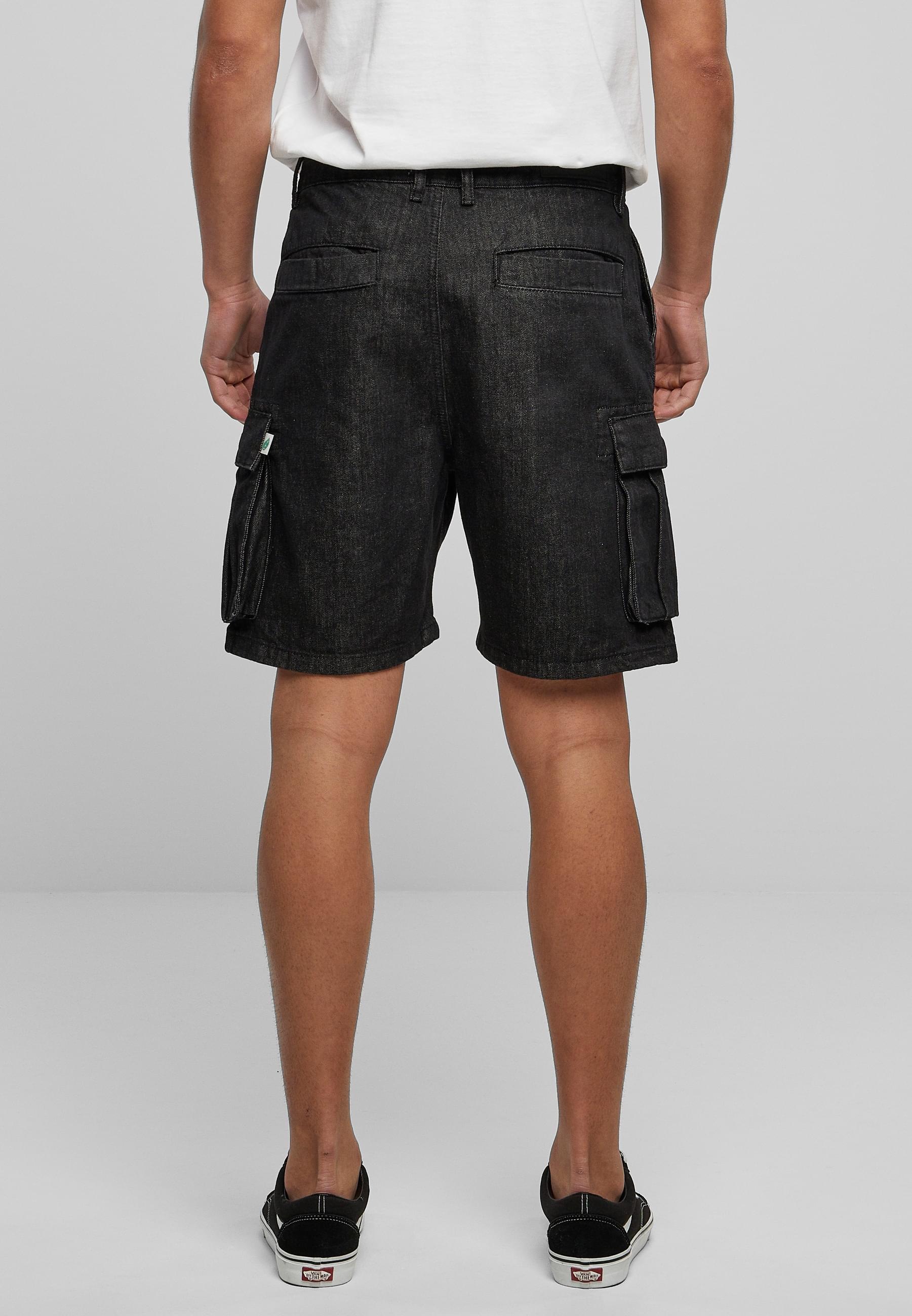 URBAN CLASSICS Cargoshorts »Urban Classics Herren Organic Denim Cargo Shorts«, (1 tlg.)