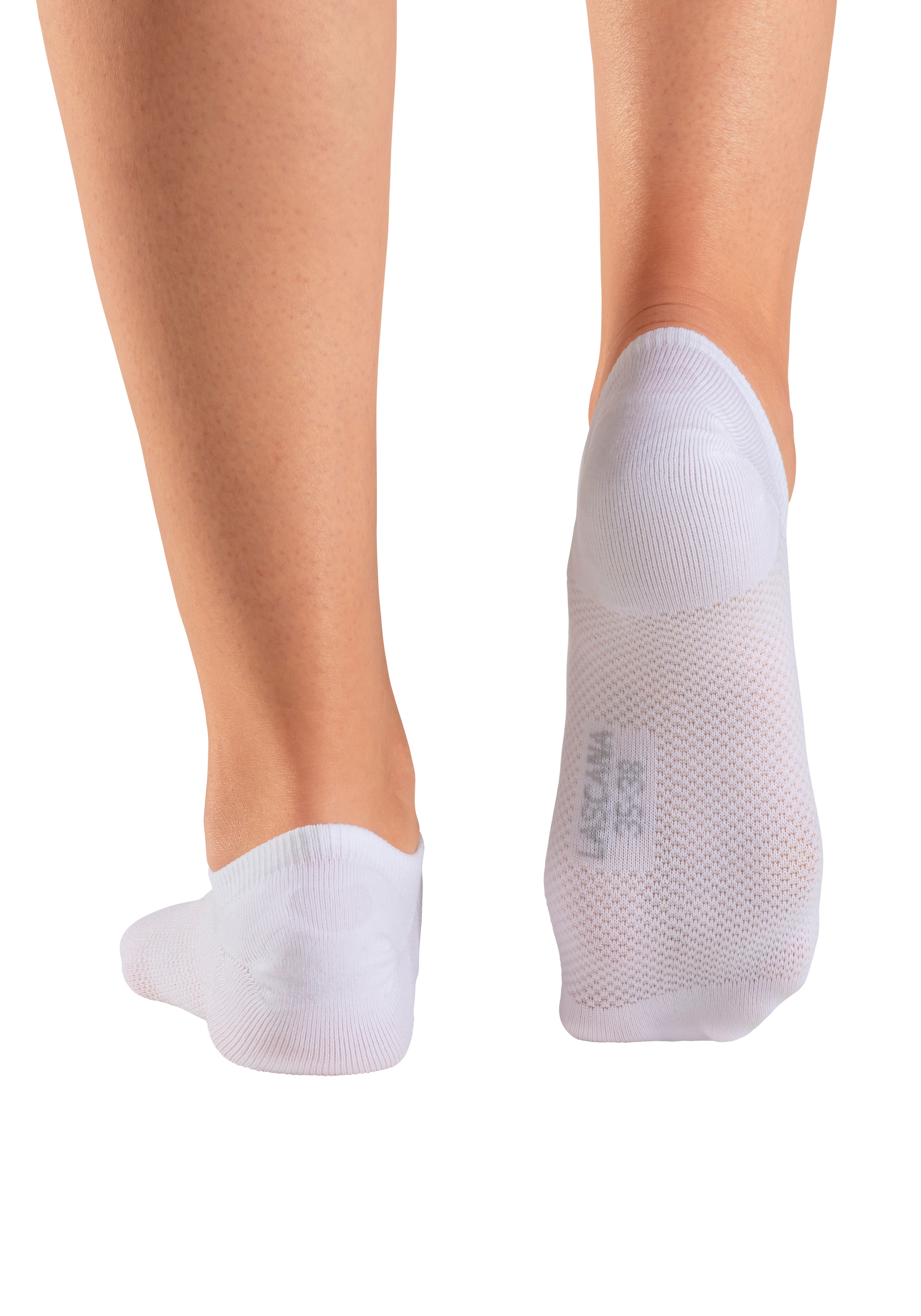 LASCANA ACTIVE Sneakersocken, (Packung, 7 Paar), mit Pikeestruktur und Silicon