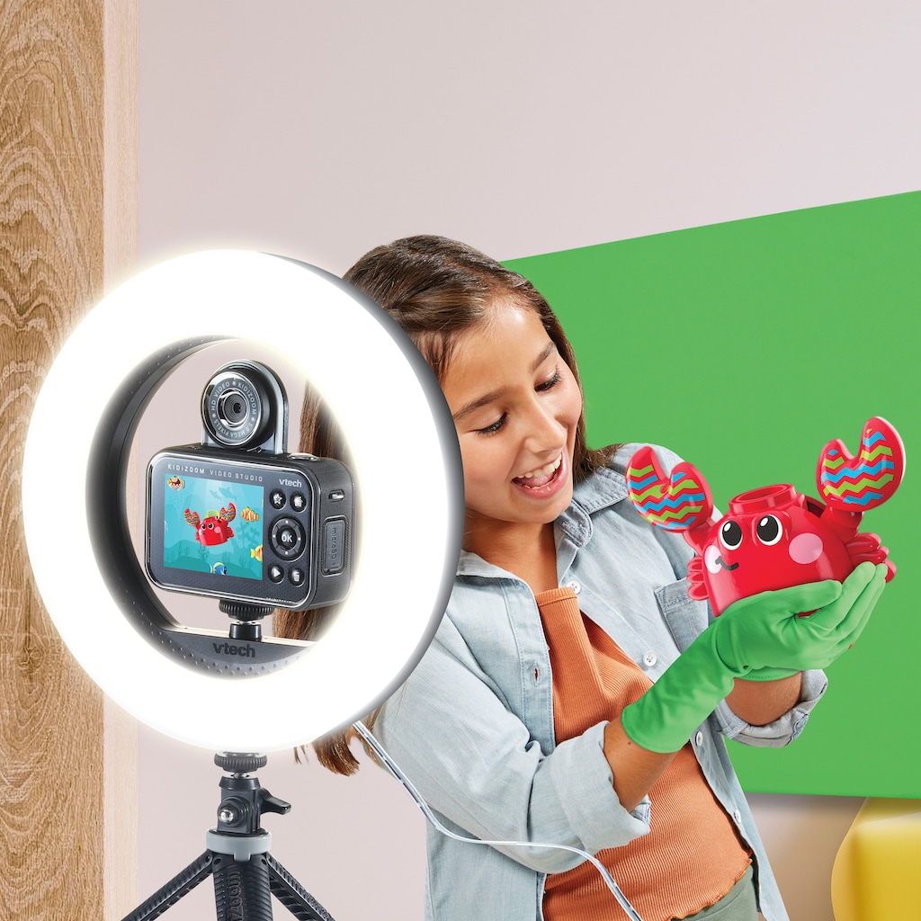 Vtech® Kinderkamera »KidiZoom Video Studio - Deluxe Bundle«, 5 MP, inkl. Selfie-Funktion, Ringlicht und Ministativ