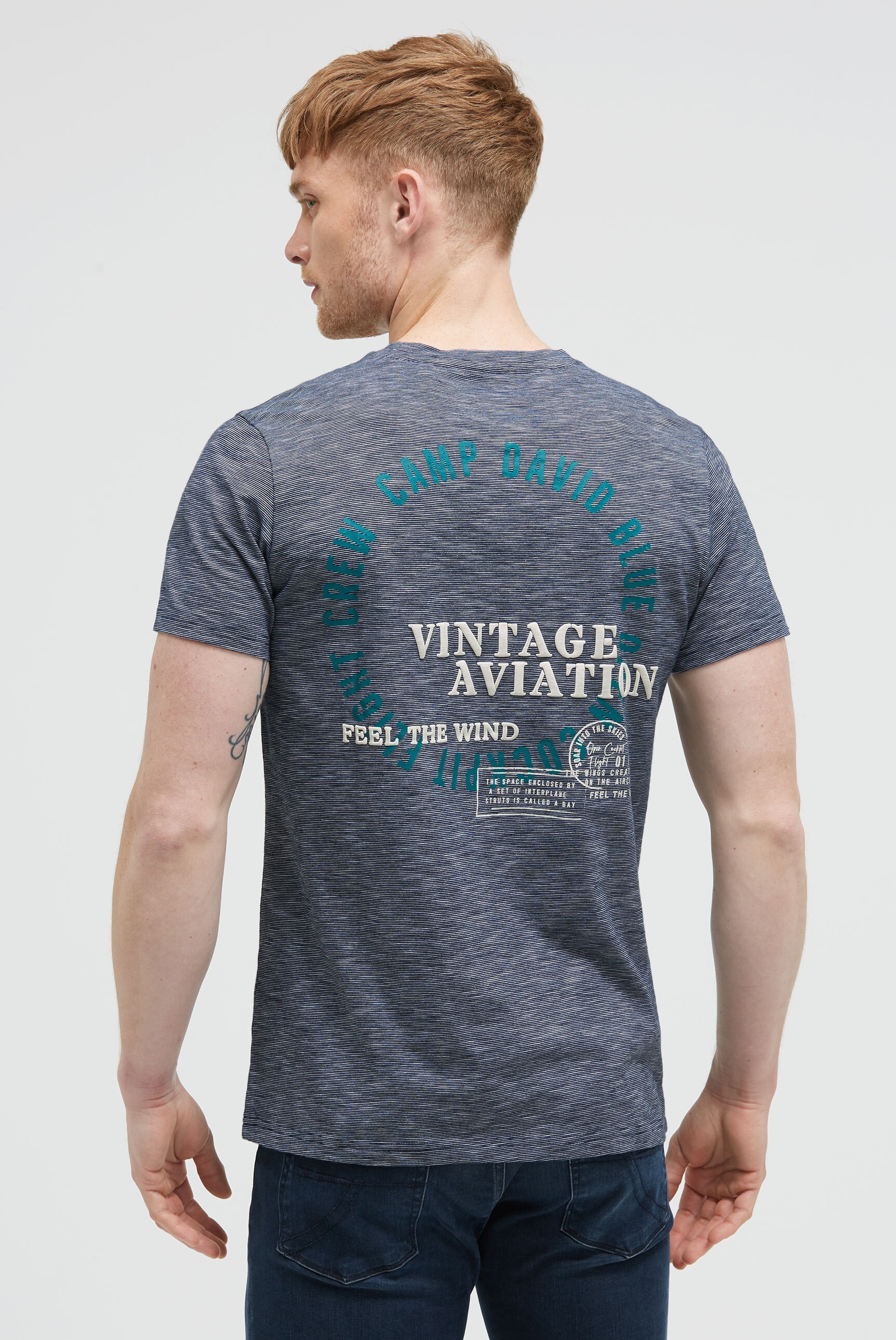 CAMP DAVID Rundhalsshirt, mit Kontrastnähten günstig online kaufen