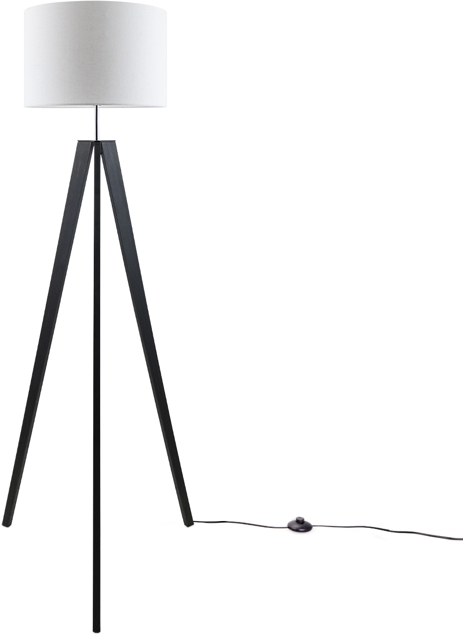 Paco Home Stehlampe »Canvas Skandinavischer Lampe | BAUR Stil Wohnzimmer E27 uni 1 Fuß flammig-flammig, Stehlampe LED Color«, Vintage