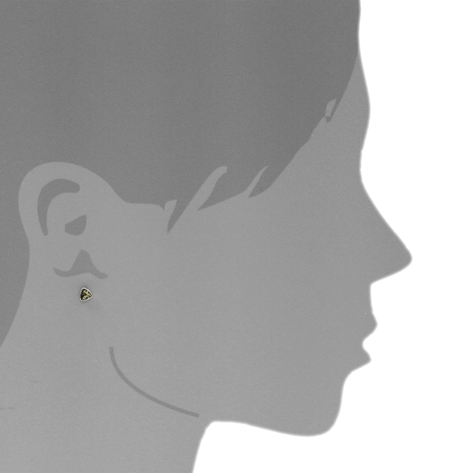 OSTSEE-SCHMUCK Paar Ohrstecker »- Classic 5x5x5 mm - Silber 925/000 - Bernstein«