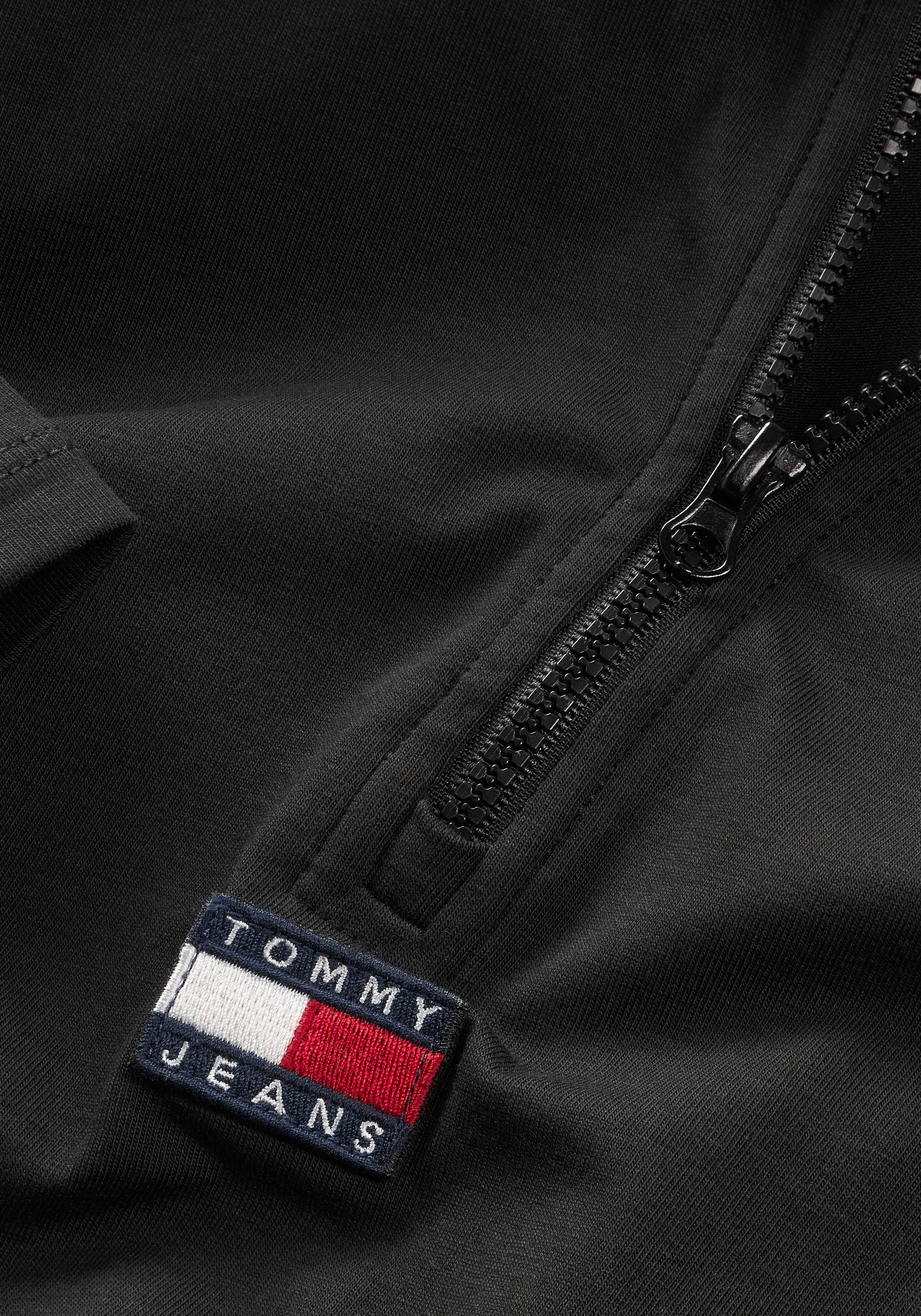 Tommy Jeans Langarmshirt ZIP Tommy BADGE BAUR Logostickerei XS »TJW | MOCKNECK kaufen LS«, Jeans online mit 1/4