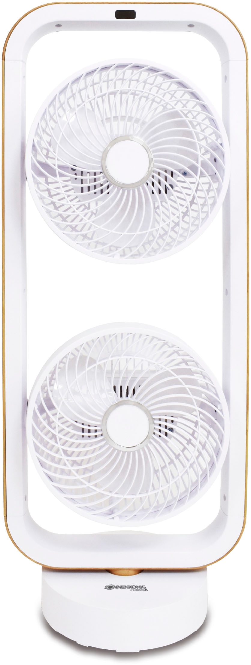 Sonnenkönig Standventilator »Vind 2 Holz, Leistung 70W, 7h Timer, Fernbedienung, Touch-Funktion,«, 3 Geschwindigkeitsmodi, 3 Ventilationsstufen