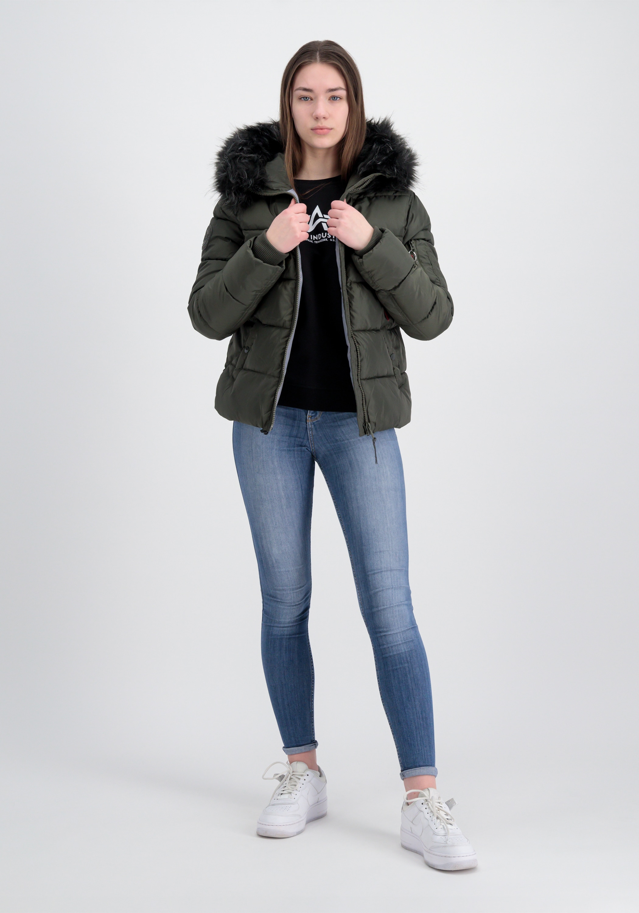 Alpha Industries Winterjacke »Hooded Puffer Alpha Women«
