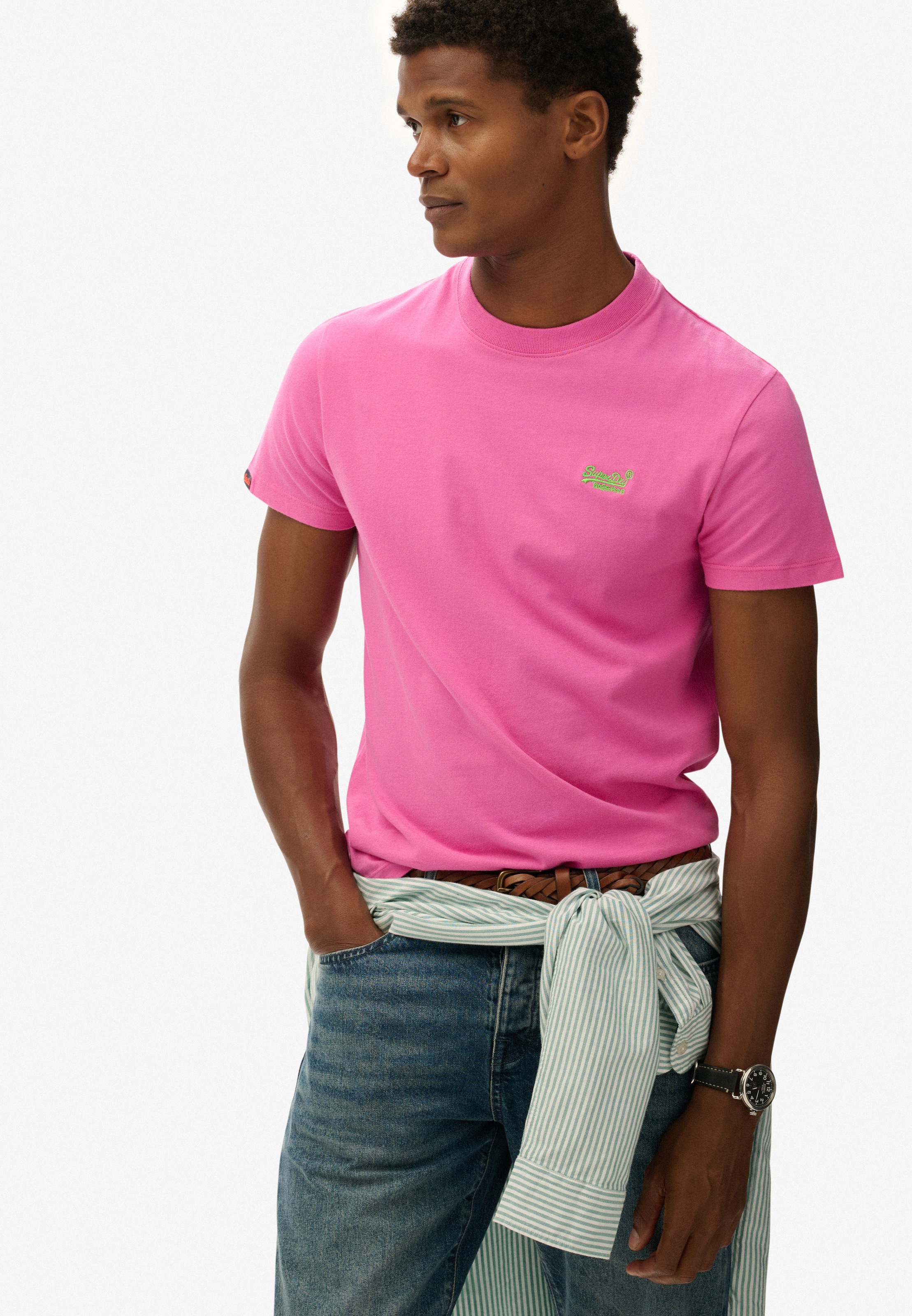 Superdry Rundhalsshirt "ESSENTIAL LOGO EMB TEE" günstig online kaufen