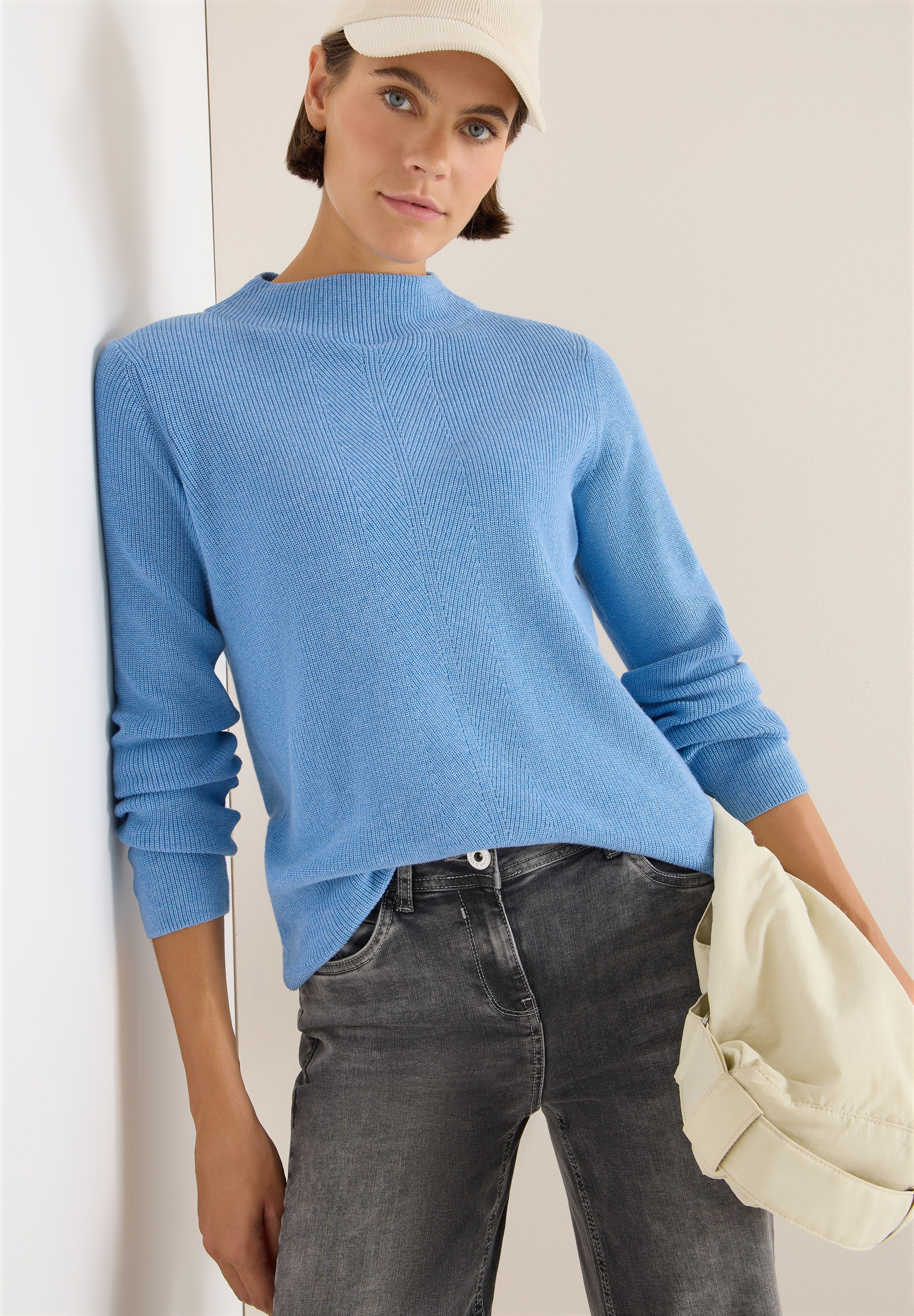 Cecil Strickpullover, mit Struktur