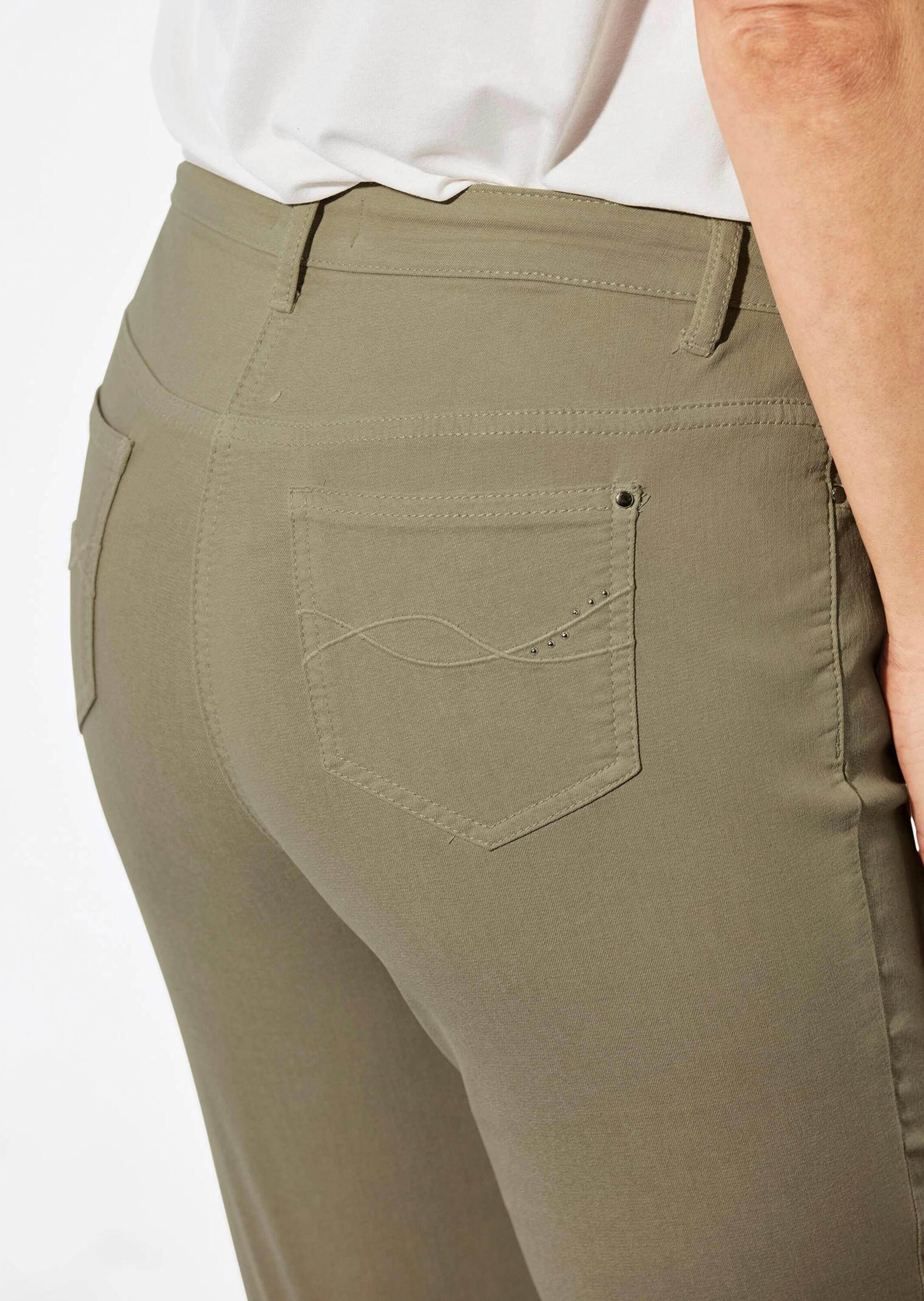 GOLDNER Regular-fit-Jeans »Lange Freizeithose BELLA mit Formbund« Ohne