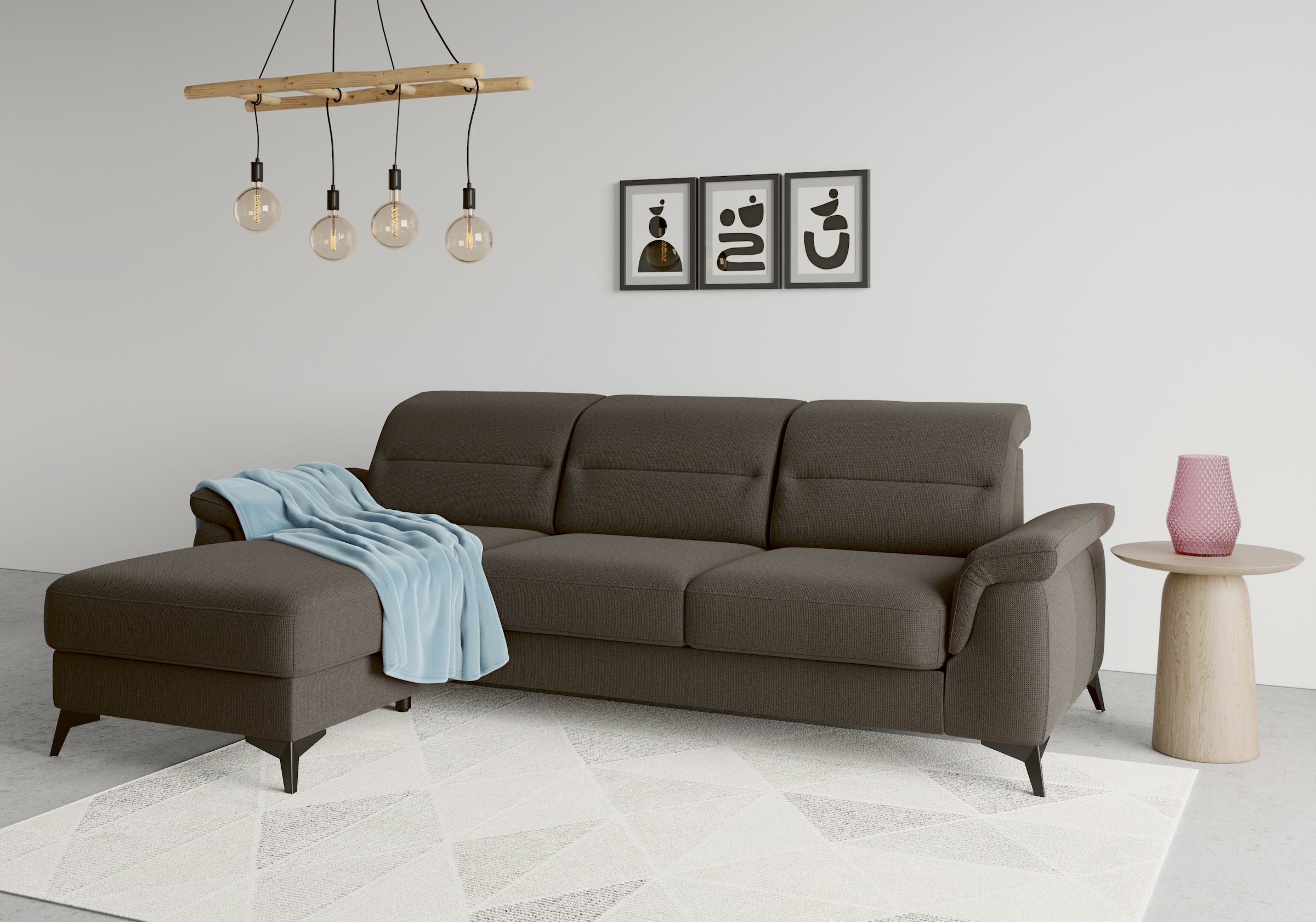 sit&more Ecksofa "Sinatra L-Form", mit Recamiere, optional mit Kopfteilvers günstig online kaufen