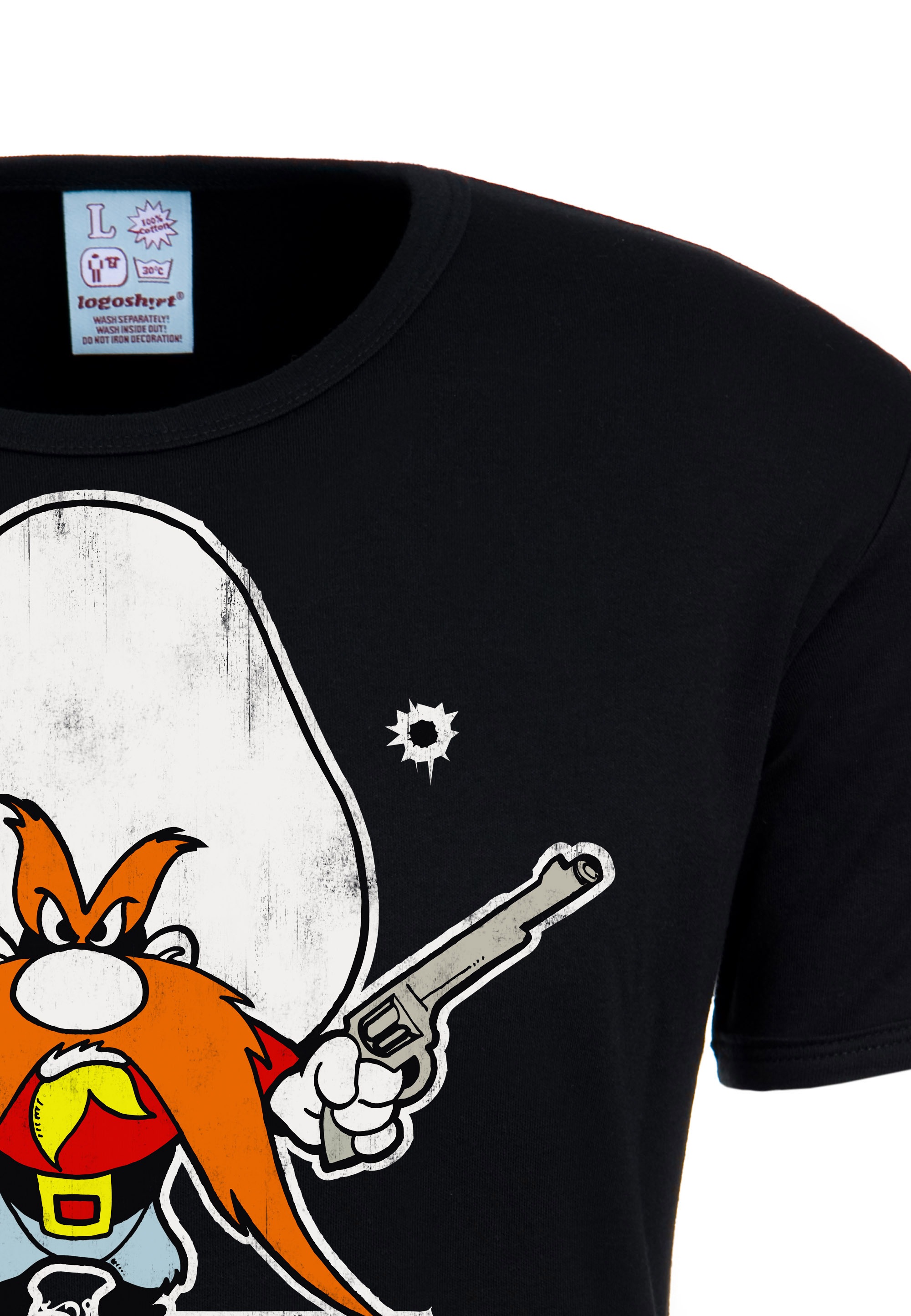 LOGOSHIRT T-Shirt »Looney Tunes - Yosemite Sam - Prayer«, mit coolem Retro- Print ▷ kaufen | BAUR