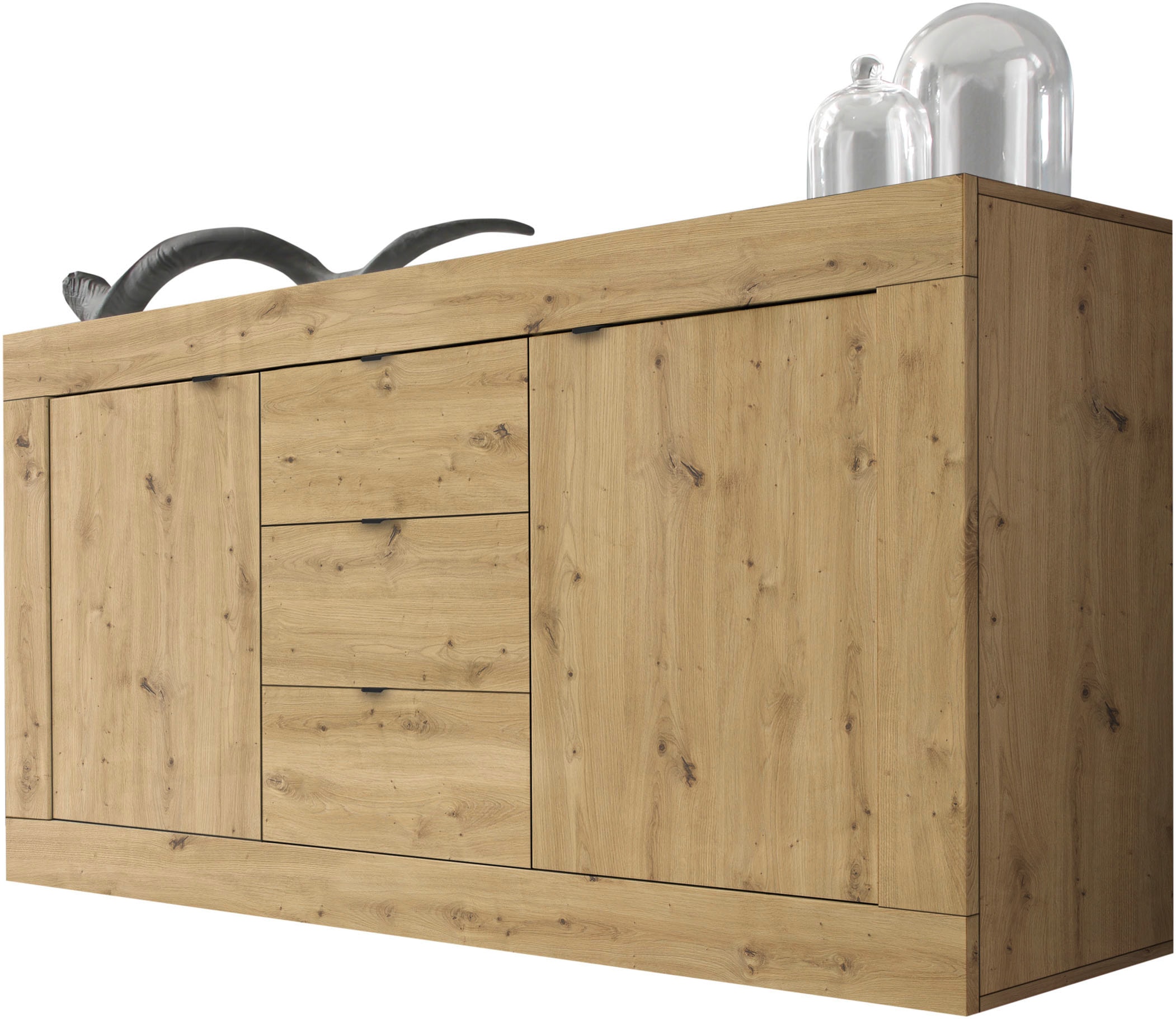 INOSIGN Sideboard "Basic", Breite 160 cm, 2 Türen 3 Schubkästen günstig online kaufen