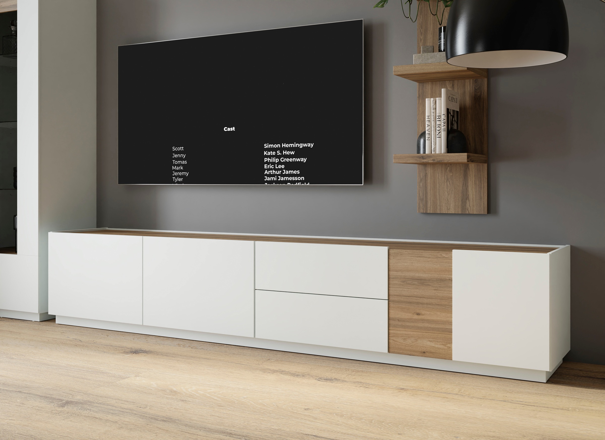 FORTE Lowboard "LewisvilleTV-Board, TV-Schrank" günstig online kaufen