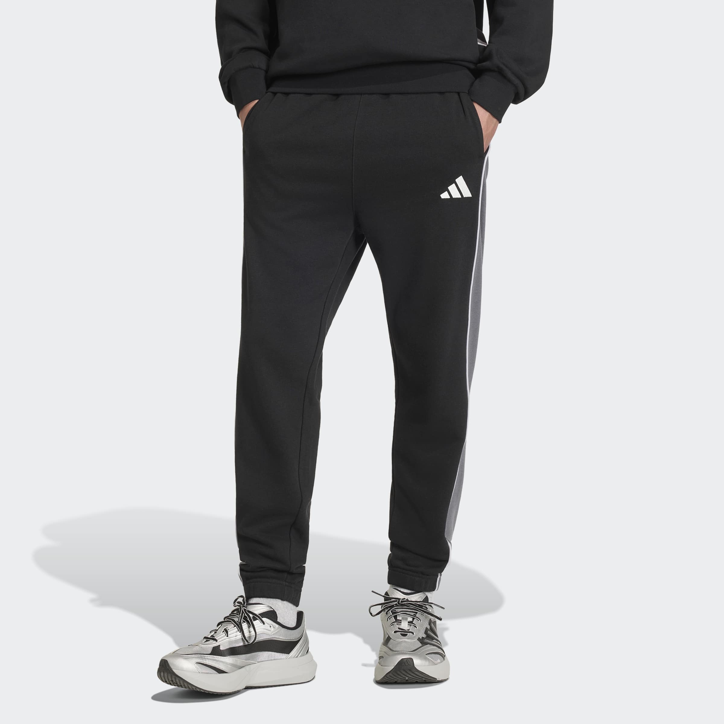 adidas Sportswear Sporthose "SEASONAL ESSENTIALS COLOUR BLOCK, FRENCH TERRY, BÜNDCHEN"