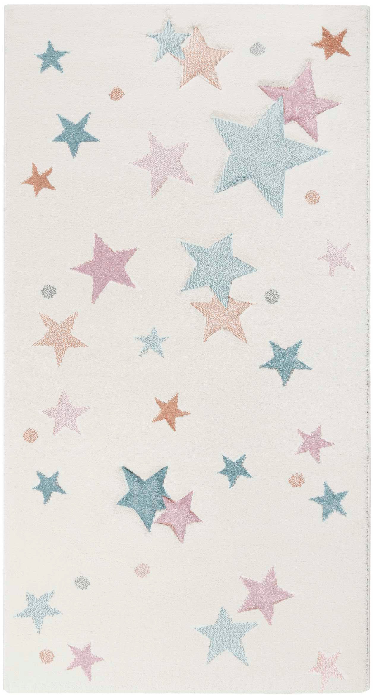 Thumbnail - Esprit Kinderteppich "Jonne ESP-4639", rechteckig, 13 mm Höhe, Kurzflor, Sterne in pastell Farben, Kinderzimmer
