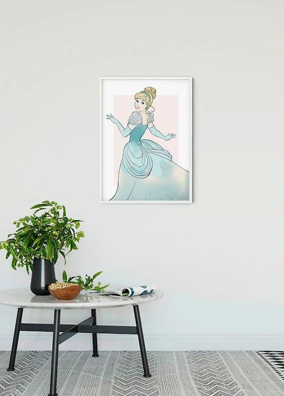 Komar Bild »Cinderella Beauty« Disney 1 Stk. tlg. Wandbild zur Dekoration im Kinderzimmer - ohne Rahmen