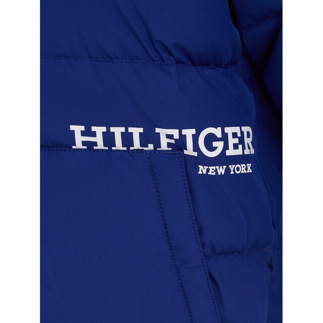 Tommy Hilfiger Winterjacke »HILFIGER LOGO PADDED JACKET«, mit Kapuze, mit  Hilfiger Logodruck kaufen | BAUR