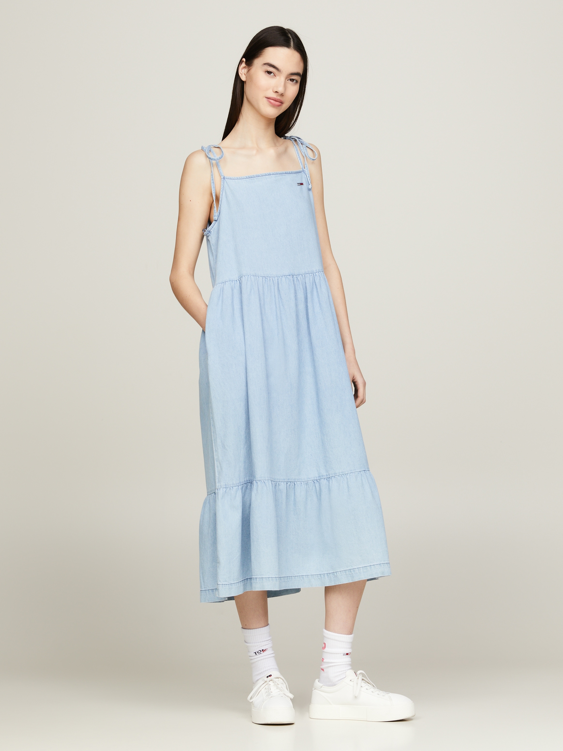 Tommy Jeans Curve Blusenkleid "TJW CHAMBRAY DRESS EXT", Große Größen